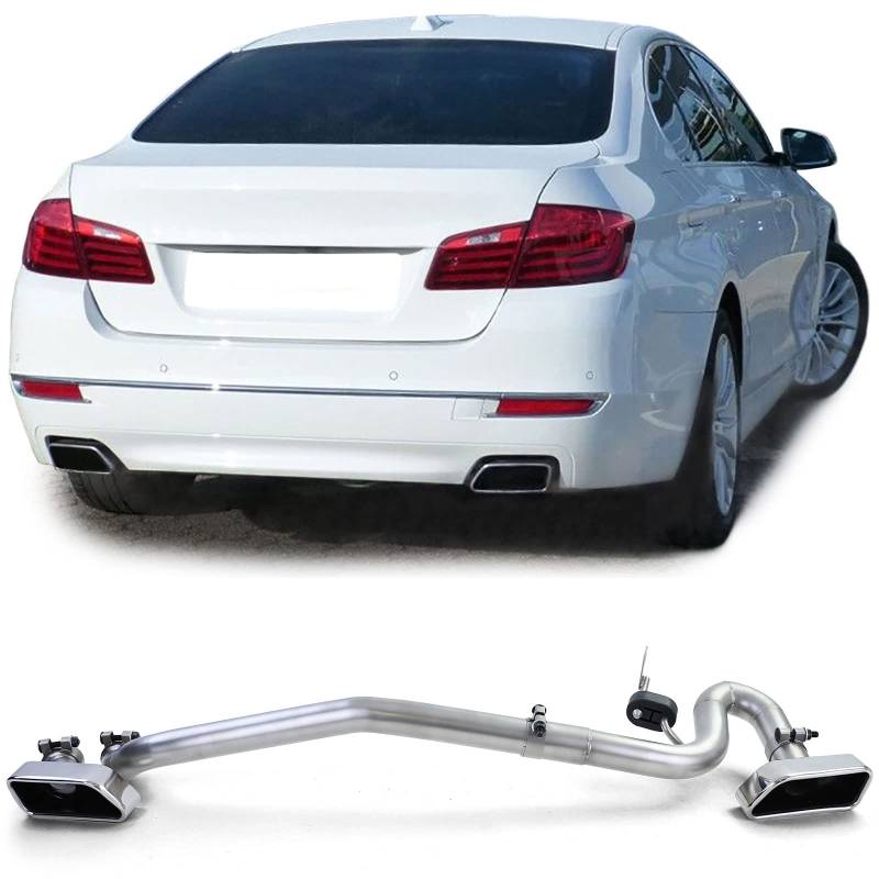 Auspuff Endrohr Duplex 550 Look Umbau passt für BMW F10 F11 520 523 525 528 530 von Tenzo-R