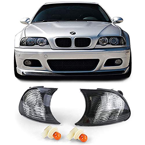 Blinker Schwarz Smoke Kristall Optik passend für 3er BMW E46 Coupe Cabrio 99-01 von Tenzo-R