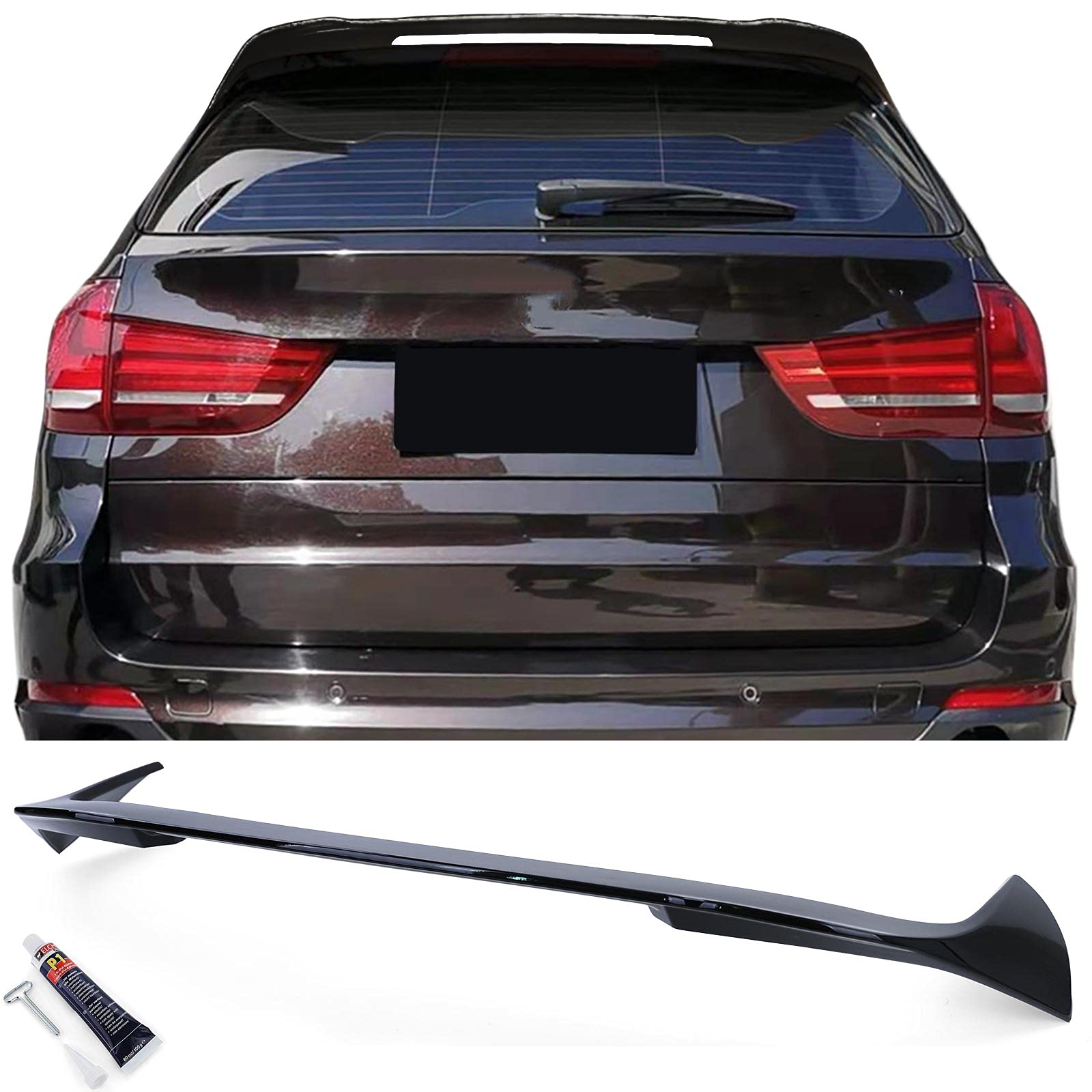 Dach Heckspoiler Sport Version Schwarz Glanz passend für BMW X5 F15 13-18 von Tenzo-R