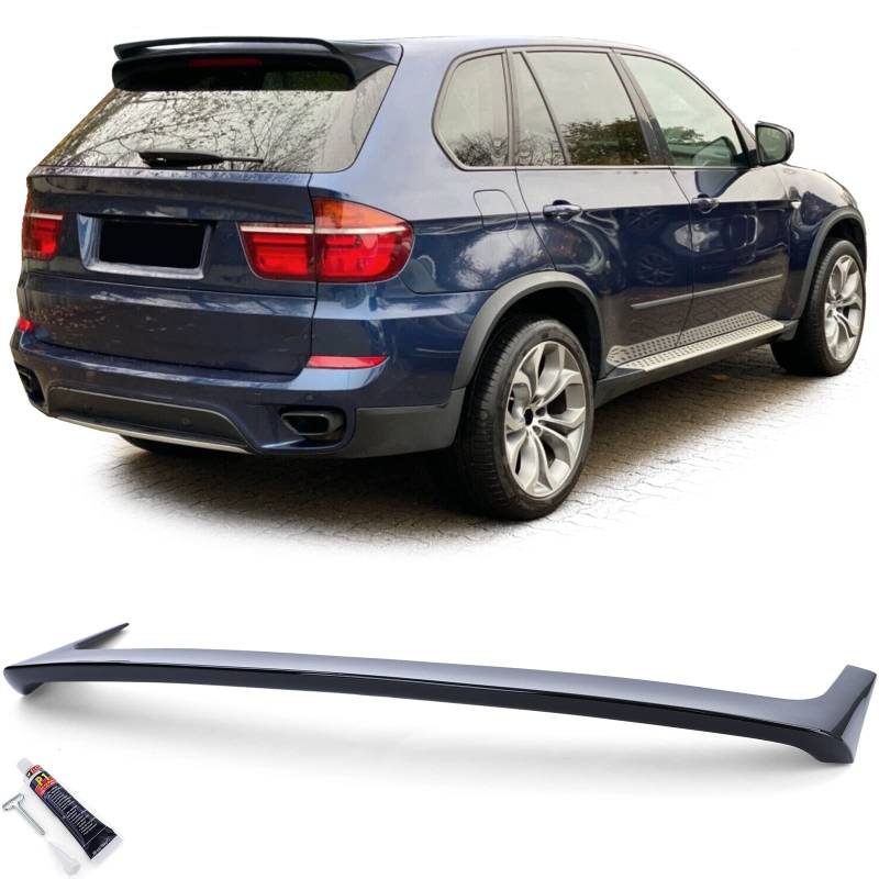 Dachspoiler Heckspoiler Sport Schwarz Glanz passend für BMW X5 E70 06-13 von Tenzo-R