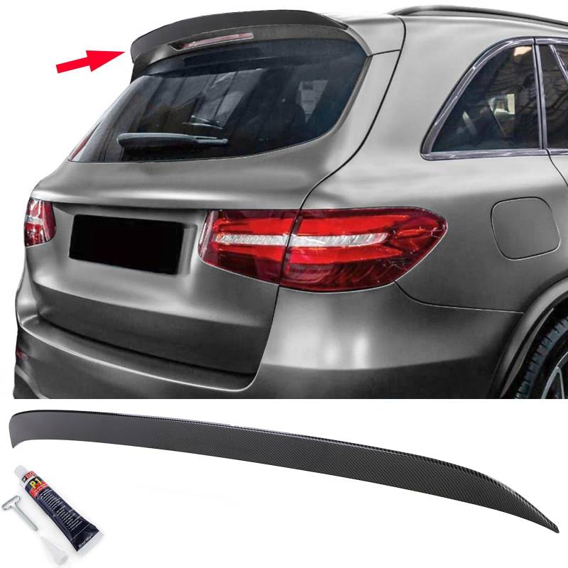 Dachspoiler Heckspoilerlippe Carbon Look für Mercedes GLC X253 SUV 15-22 von Tenzo-R