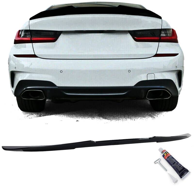Ducktail Heckspoiler Schwarz Glanz passend für 3er BMW G20 Limousine ab 2019 von Tenzo-R