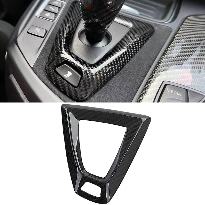 Echt Carbon Schaltrahmen Abdeckung passt für BMW M2 F87 + M3 F80 + M4 F82 F83 von Tenzo-R