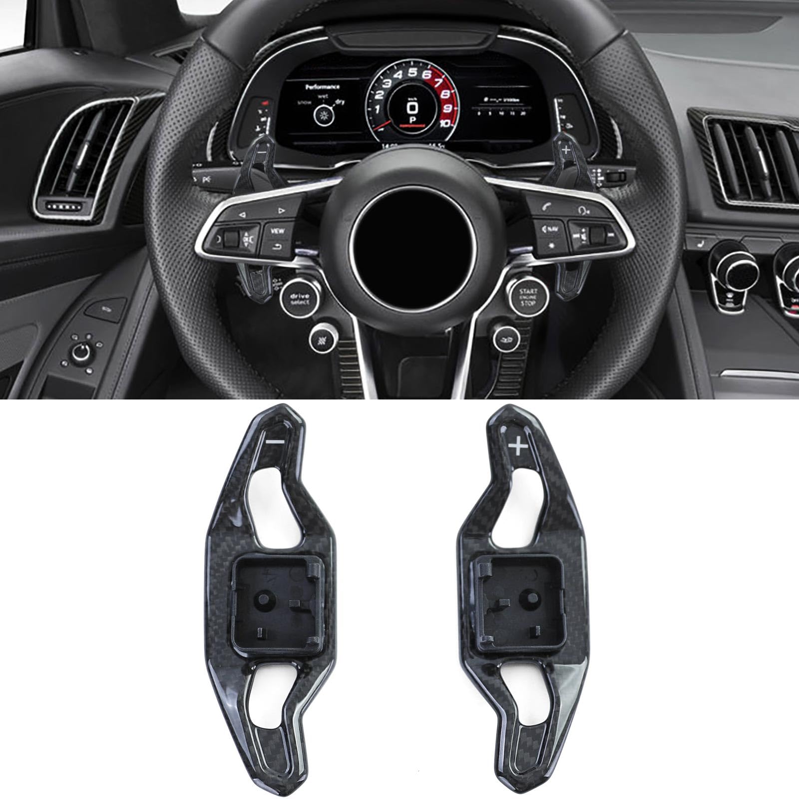 Echt Carbon Schaltwippen zum Austausch für Audi A3 S3 RS3 8V A4 S4 RS4 B9 8W Echt Carbon Schaltwippen zum Austausch für Audi A3 S3 RS3 8V A4 S4 RS4 B9 8W von Tenzo-R