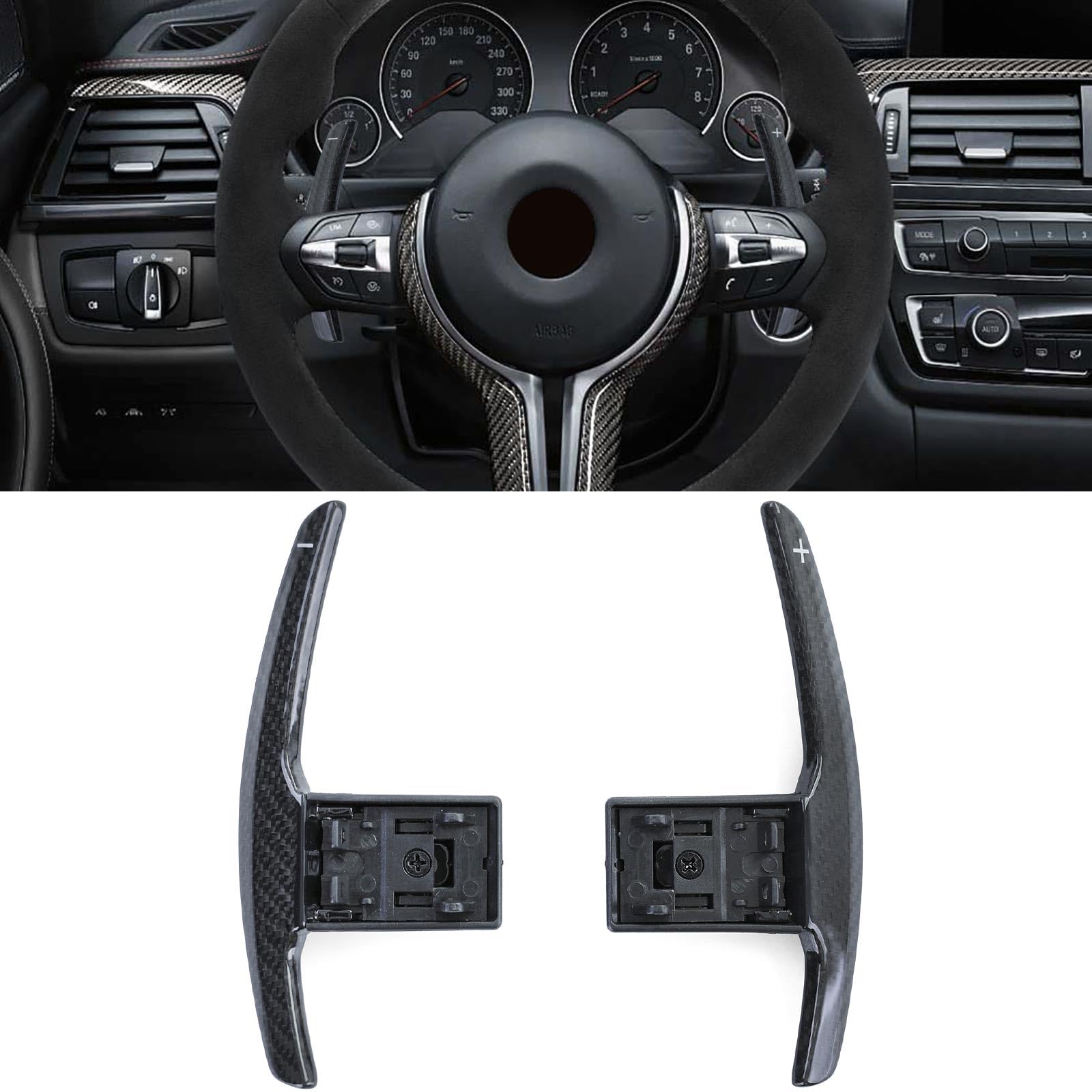 Echt Carbon Schaltwippen zum Austausch passt für BMW M2 F87 M3 F80 M4 F82 F83 Echt Carbon Schaltwippen zum Austausch passt für BMW M2 F87 M3 F80 M4 F82 F83 von Tenzo-R