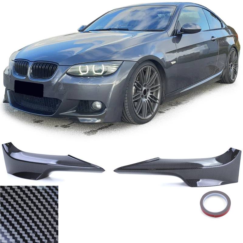 Front Flaps Spoiler Splitter Carbon Look passend für BMW 3er E92 E93 06-10 von Tenzo-R