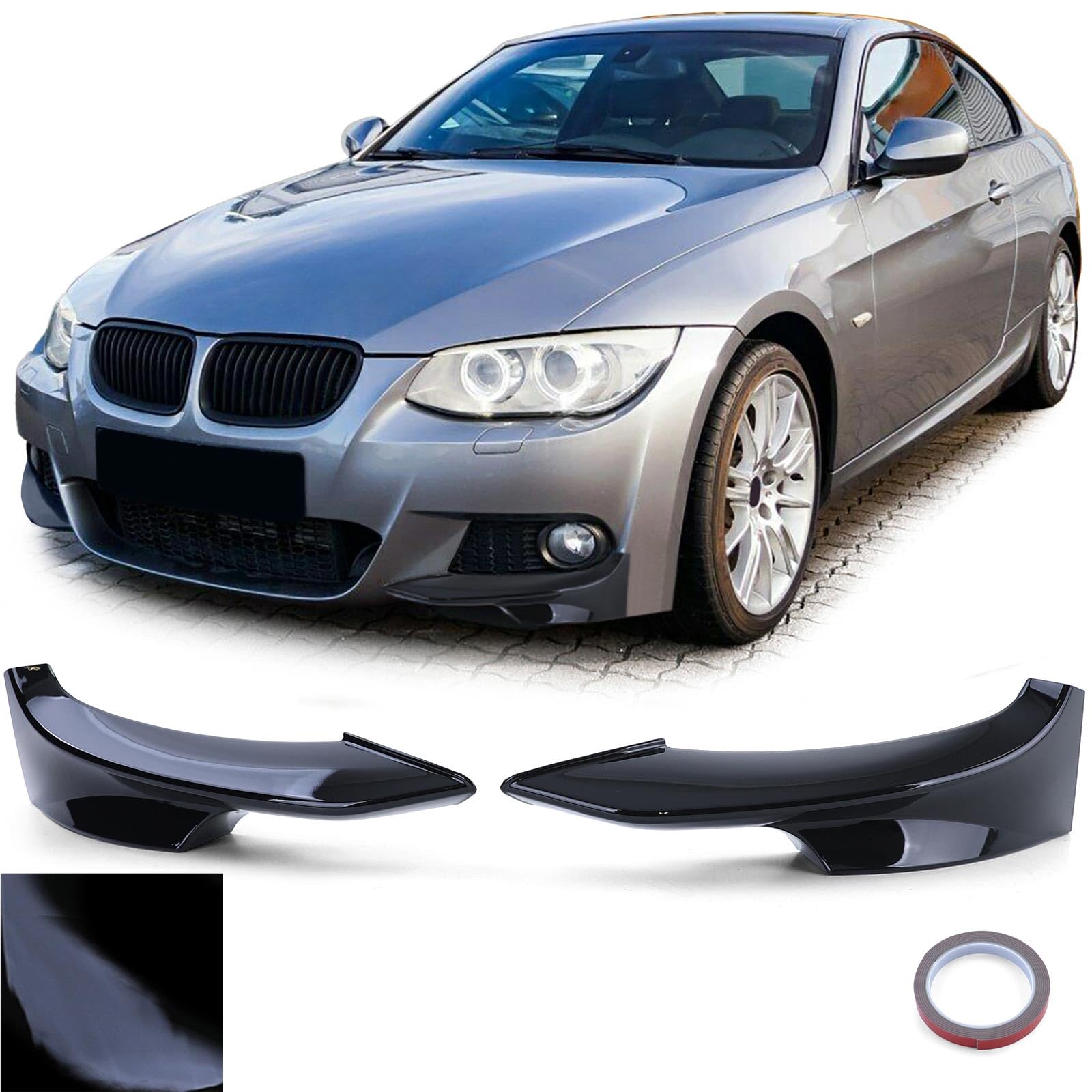 Front Flaps Spoiler Splitter Schwarz Glanz passend für 3er BMW E92 E93 10-13 Front Flaps Spoiler Splitter Schwarz Glanz passend für 3er BMW E92 E93 10-13 von Tenzo-R