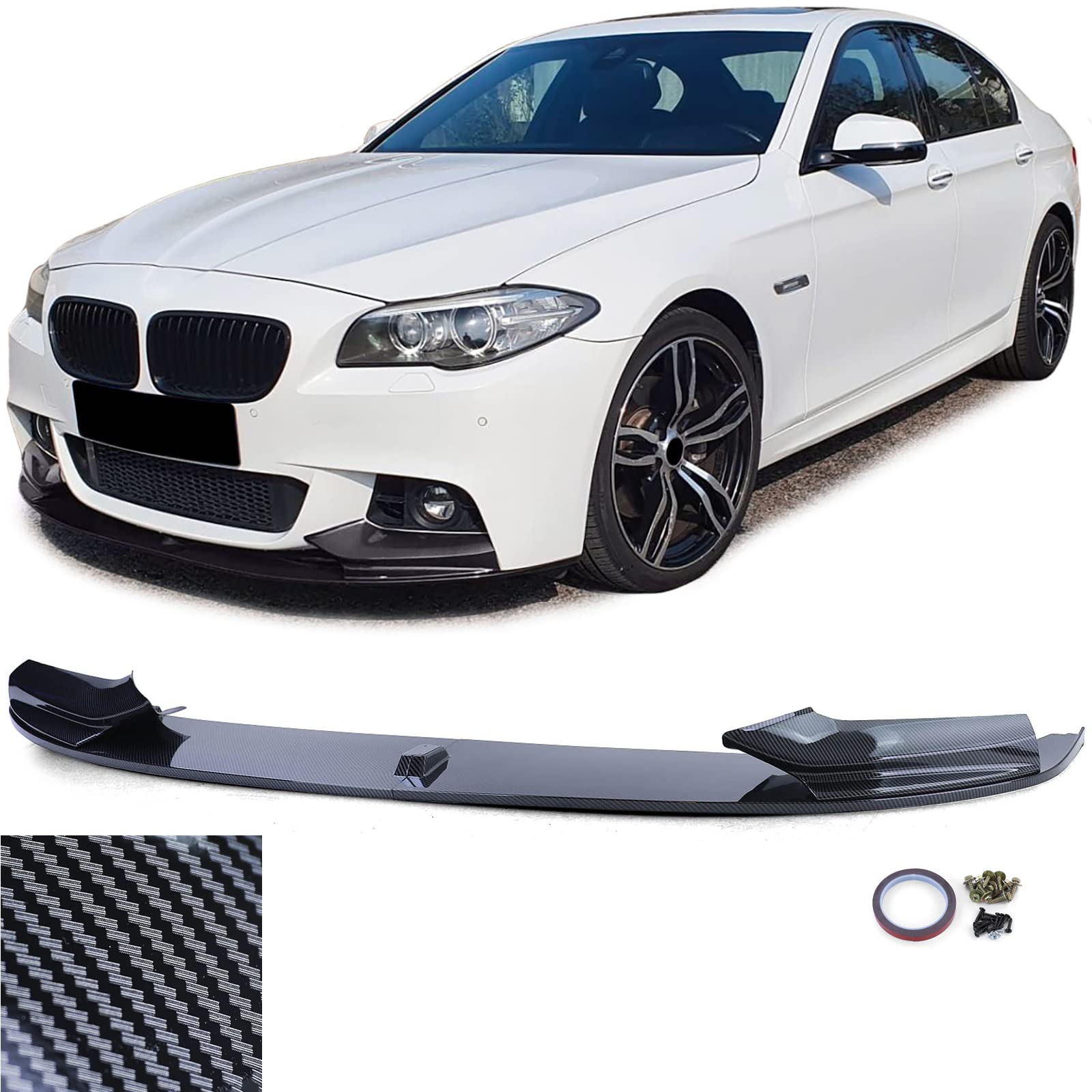 Front Spoiler Lippe Performance Carbon Look passend für BMW 5er F10 F11 10-17 Front Spoiler Lippe Performance Carbon Look passend für BMW 5er F10 F11 10-17 von Tenzo-R