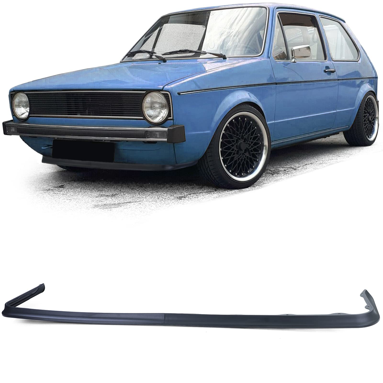 Front Spoiler Lippe schmal für VW Golf 1 74-83 + Cabrio Jetta Caddy 1 von Tenzo-R