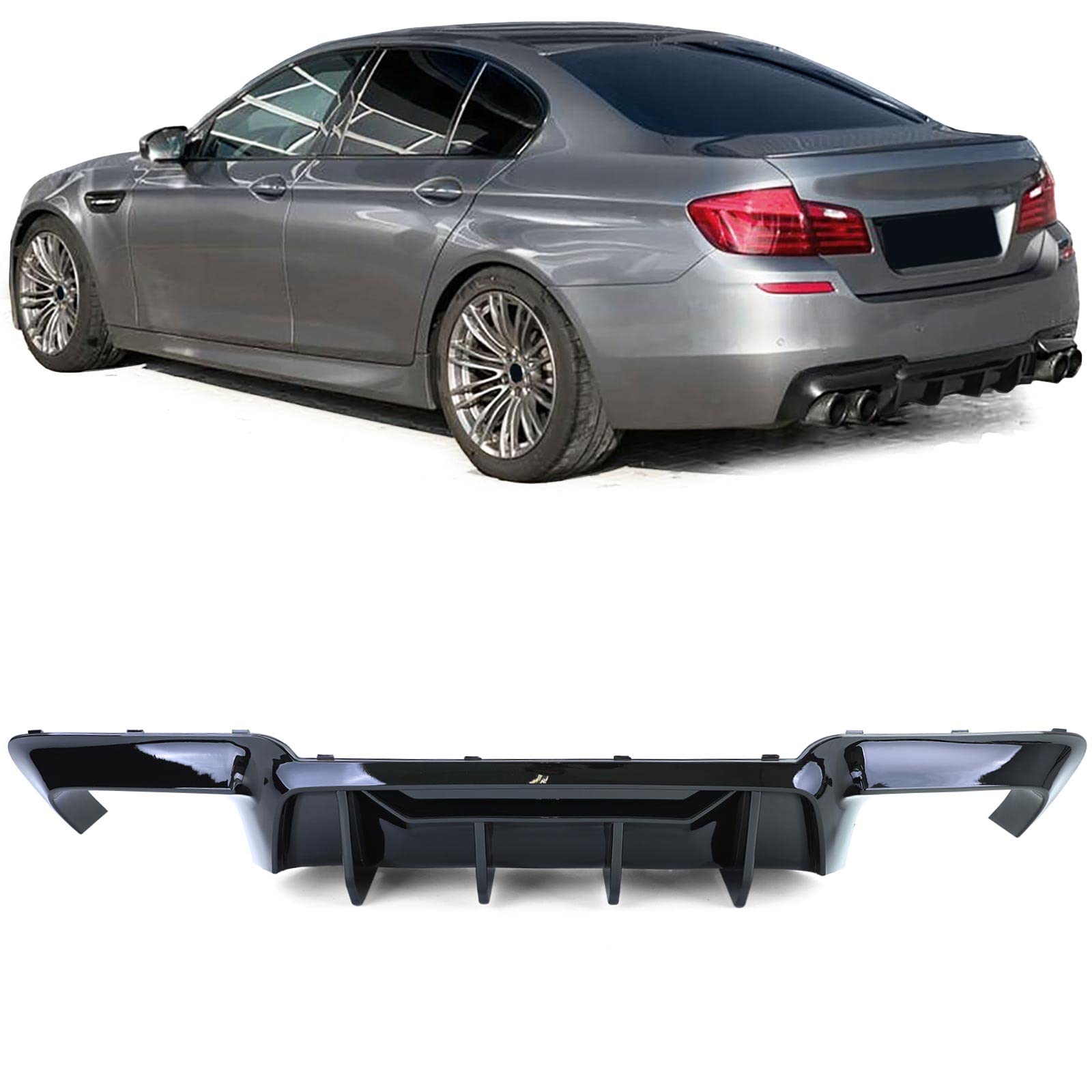 Heckdiffusor High Performance Duplex Glanz passt für BMW 5er F10 F11 550i M550d Heckdiffusor High Performance Duplex Glanz passt für BMW 5er F10 F11 550i M550d von Tenzo-R