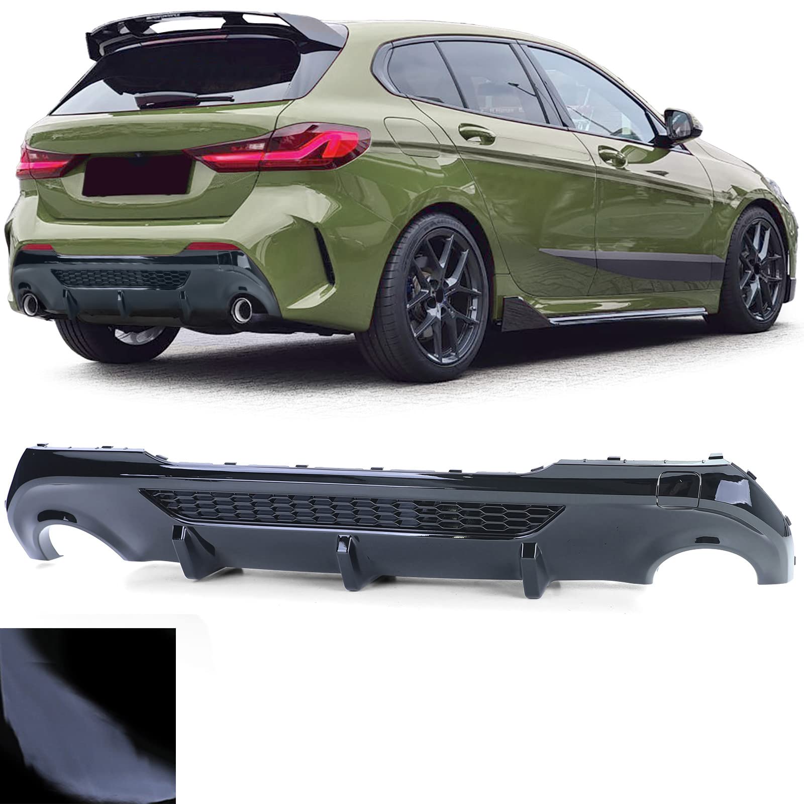Heckdiffusor Performance Schwarz Glanz passend für 1er BMW F40 118d 120d 128ti Heckdiffusor Performance Schwarz Glanz passend für 1er BMW F40 118d 120d 128ti von Tenzo-R
