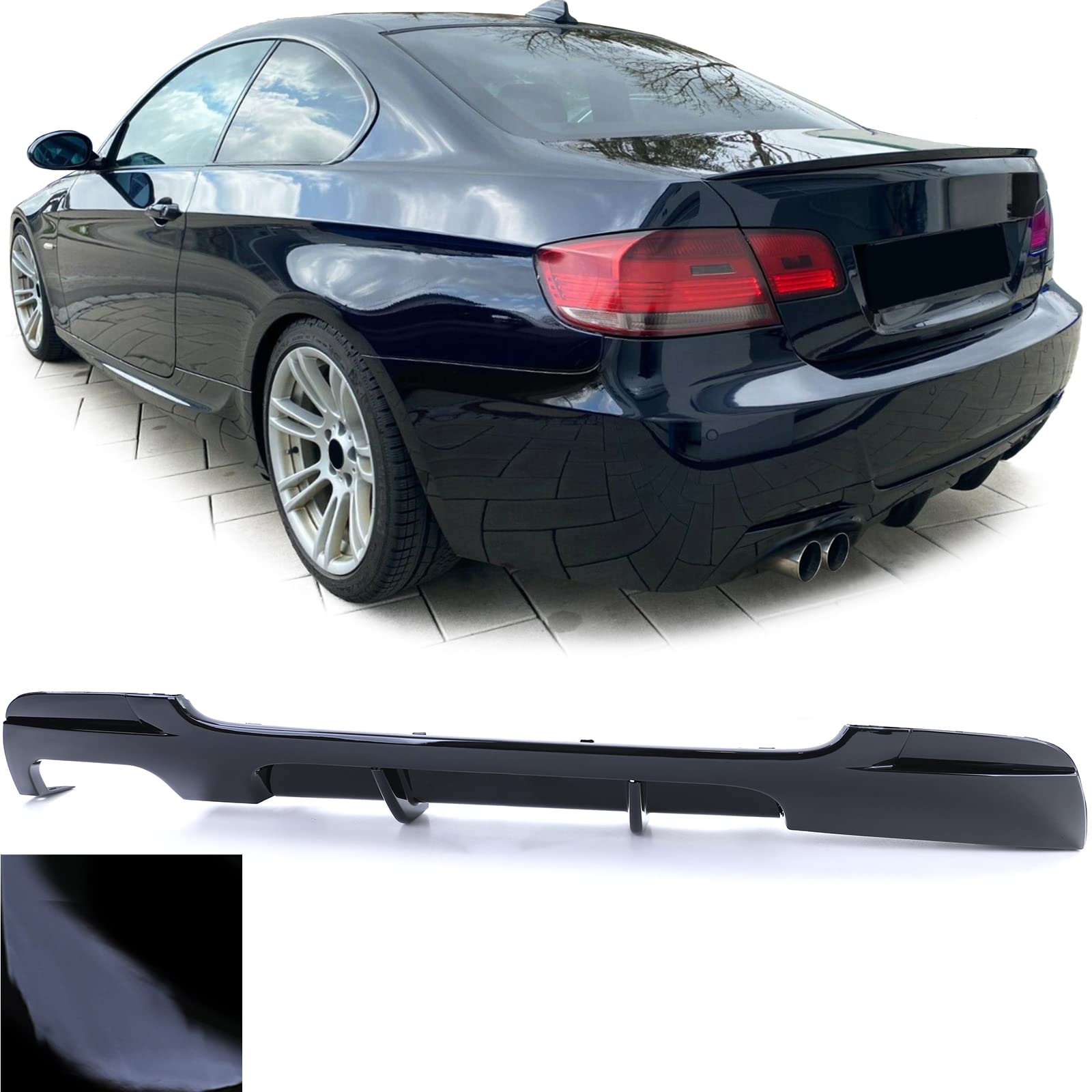 Heckdiffusor Performance Schwarz Glanz passend für 3er BMW E92 E93 320 325 330 Heckdiffusor Performance Schwarz Glanz passend für 3er BMW E92 E93 320 325 330 von Tenzo-R