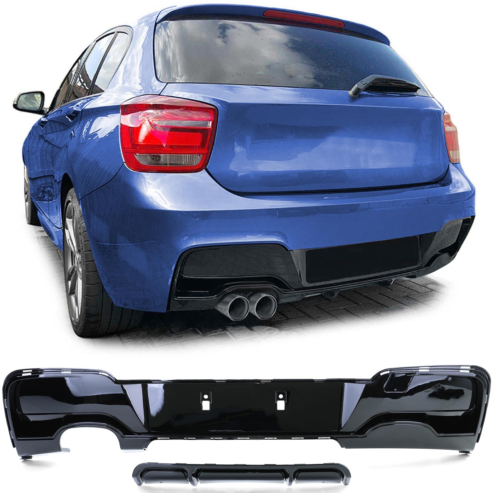 Heckdiffusor Performance Schwarz Glanz passt für BMW 1er F20 F21 120 125 11-15 Heckdiffusor Performance Schwarz Glanz passt für BMW 1er F20 F21 120 125 11-15 von Tenzo-R