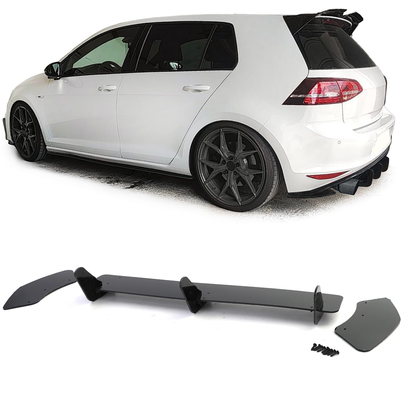 Heckdiffusor Splitter Heckansatz Performance für VW Golf 7 GTI Vorfacelift 12-17 Heckdiffusor Splitter Heckansatz Performance für VW Golf 7 GTI Vorfacelift 12-17 von Tenzo-R
