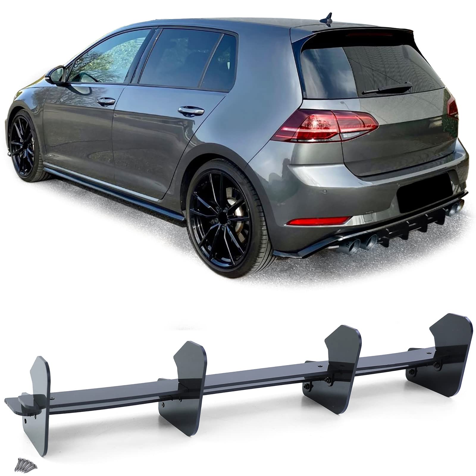 Heckdiffusor Splitter Heckansatz Performance für VW Golf 7.5 R Facelift 17-21 Heckdiffusor Splitter Heckansatz Performance für VW Golf 7.5 R Facelift 17-21 von Tenzo-R