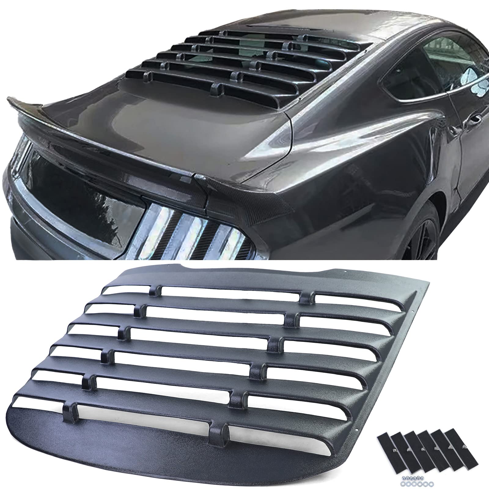 Heckscheibe Abdeckung Jalousie Rear Louvers für Ford Mustang Coupe 14-22 Heckscheibe Abdeckung Jalousie Rear Louvers für Ford Mustang Coupe 14-22 von Tenzo-R