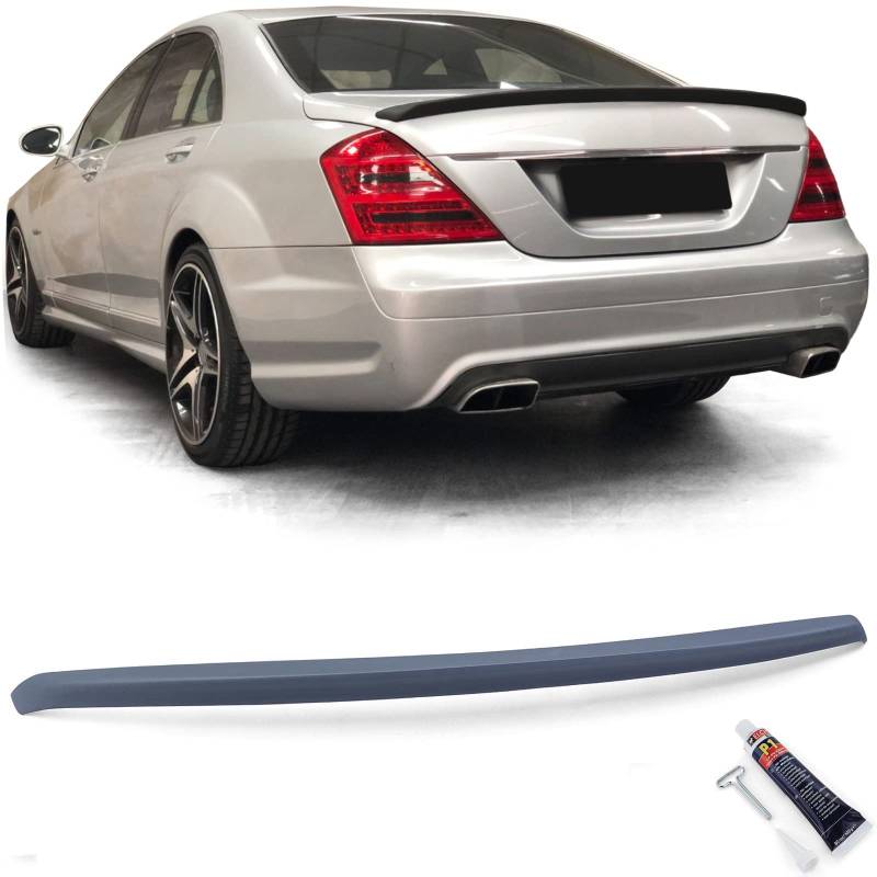 Heckspoiler Spoilerlippe Sport Optik mit ABE für Mercedes S Klasse W221 05-13 von Tenzo-R