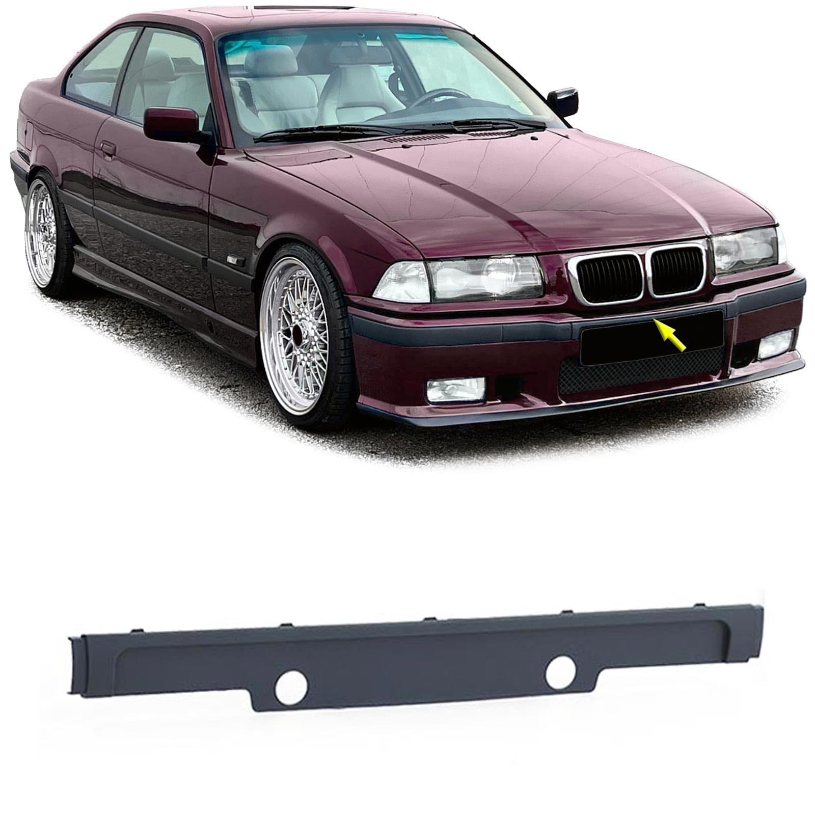 Kennzeichen Nummernschildhalter für Sport Stoßstange passt für BMW 3er E36 90-99 Kennzeichen Nummernschildhalter für Sport Stoßstange passt für BMW 3er E36 90-99 von Tenzo-R