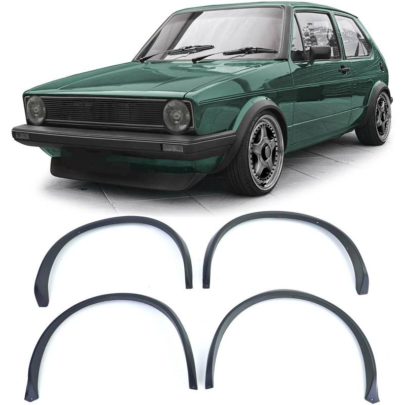 Kotflügel Verbreiterungen Radläufe GTI Optik für VW Golf 1 74-83 von Tenzo-R