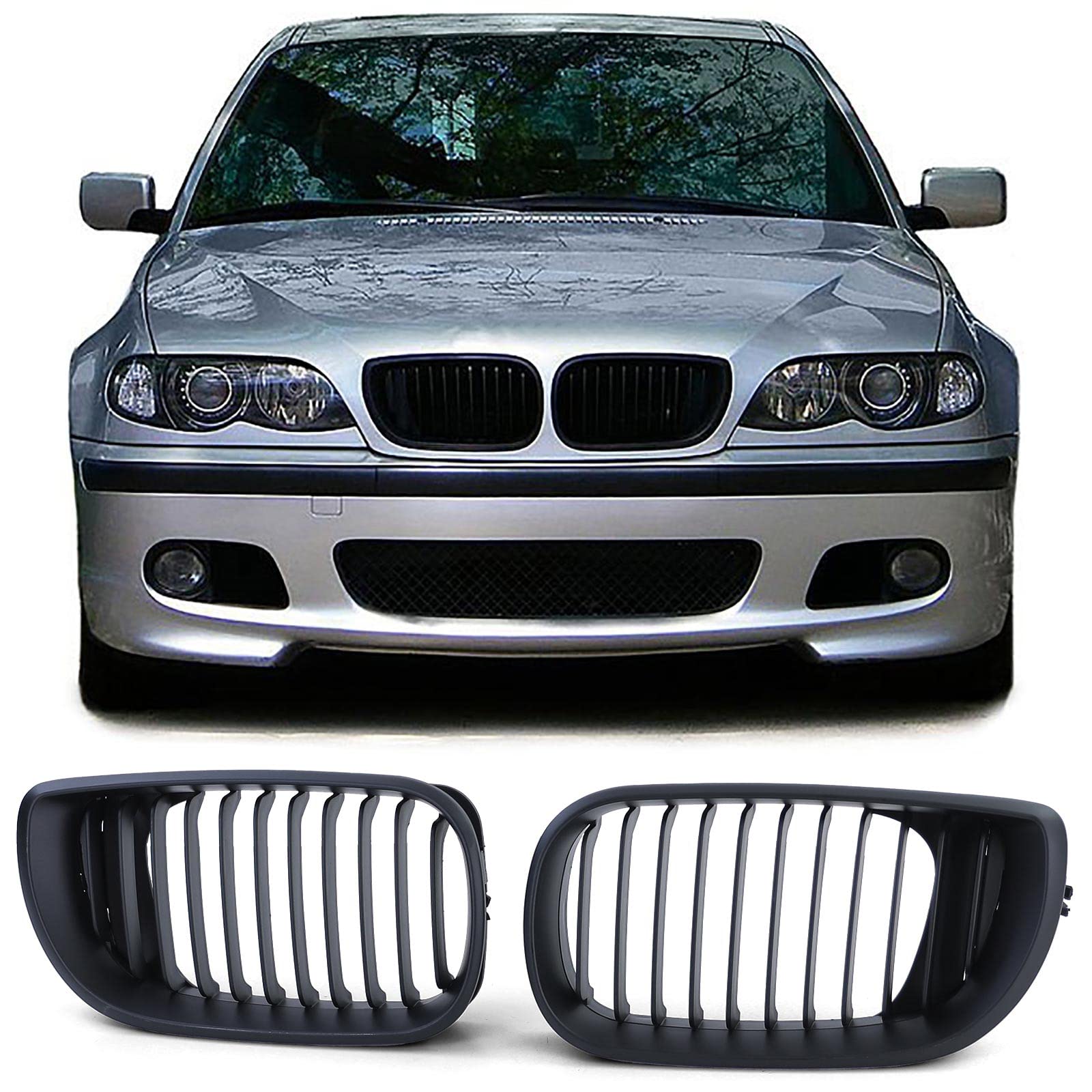 Kühlergrill Performance Matt passend für BMW 3er E46 Limousine Touring 01-05 von Tenzo-R