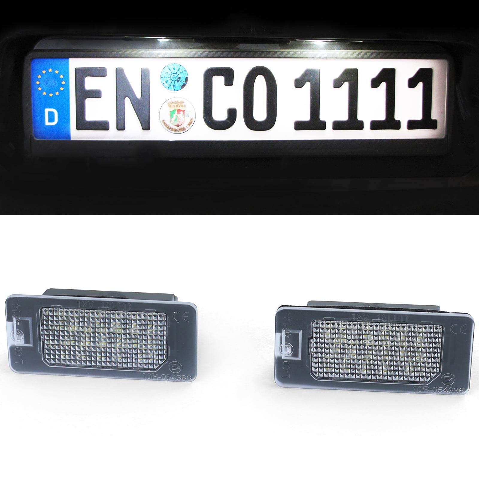 LED Kennzeichenbeleuchtung weiß 6000K passend für 5er BMW E39 E60 Limousine LED Kennzeichenbeleuchtung weiß 6000K passend für 5er BMW E39 E60 Limousine von Tenzo-R