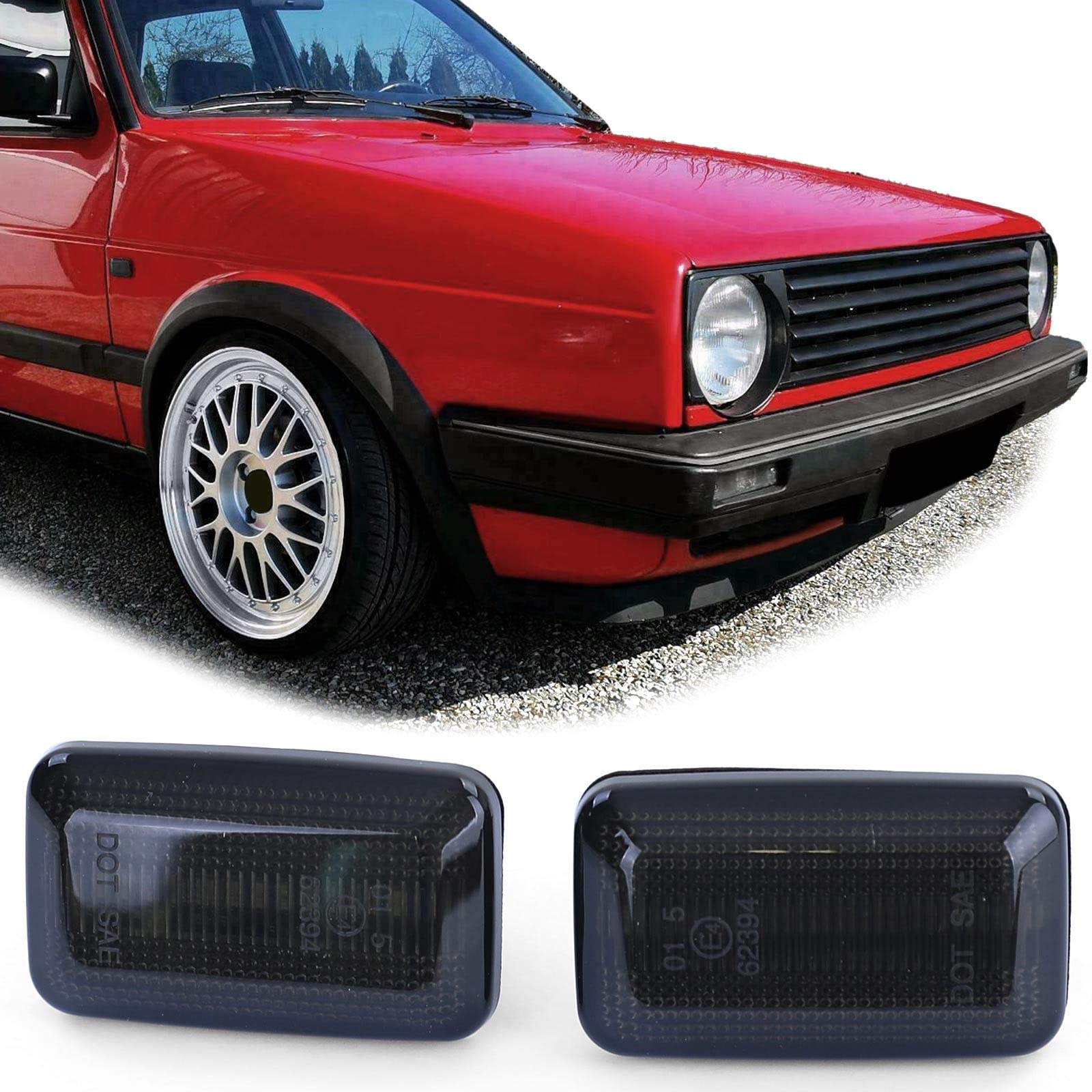 Tenzo-R LED Seitenblinker Schwarz passend für VW Golf 1 + 2 Jetta 2 Polo 3 Corrado Tenzo-R LED Seitenblinker Schwarz passend für VW Golf 1 + 2 Jetta 2 Polo 3 Corrado von Tenzo-R