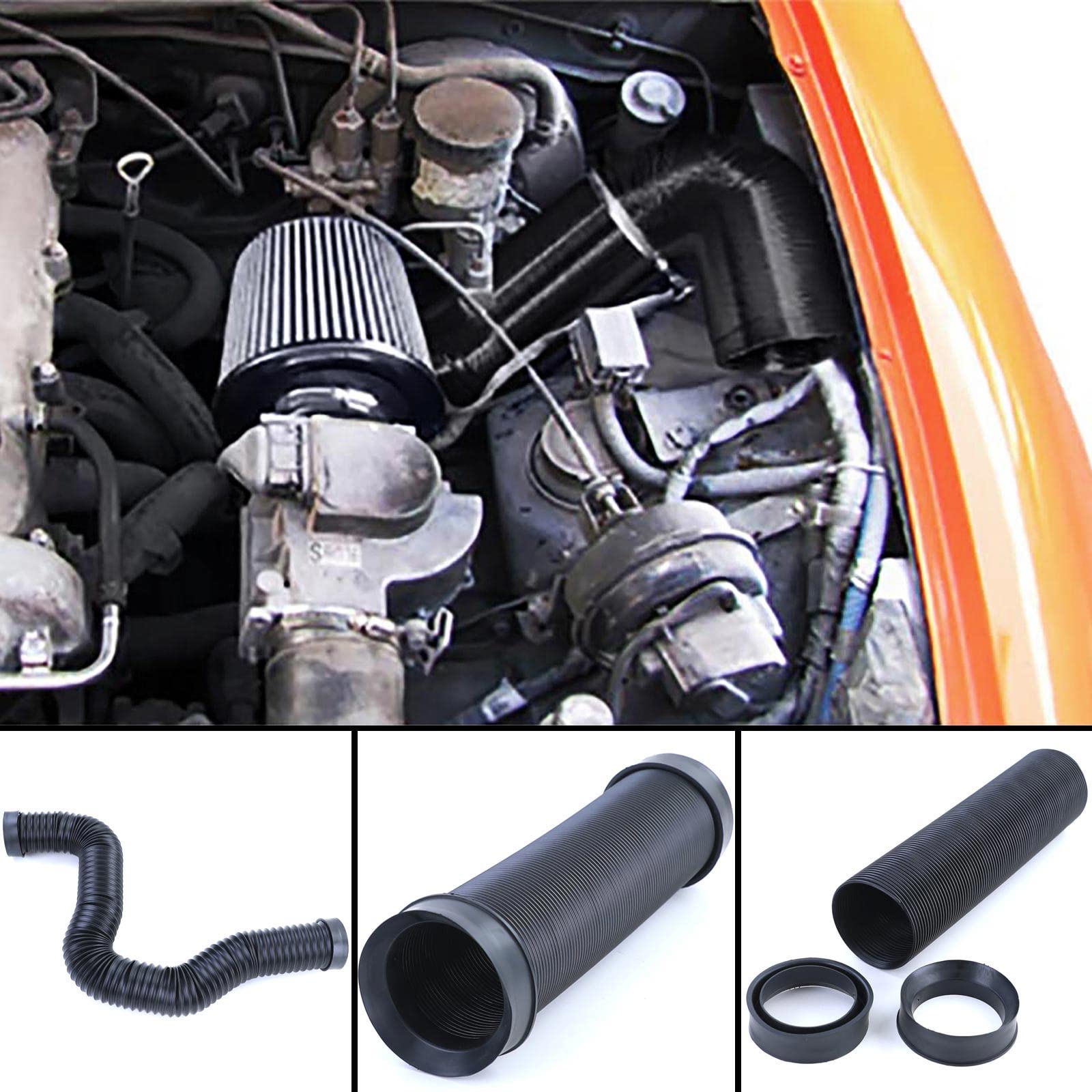 Luft Ansaugschlauch Set Performance schwarz universal für Sport Luftfilter Luft Ansaugschlauch Set Performance schwarz universal für Sport Luftfilter von Tenzo-R