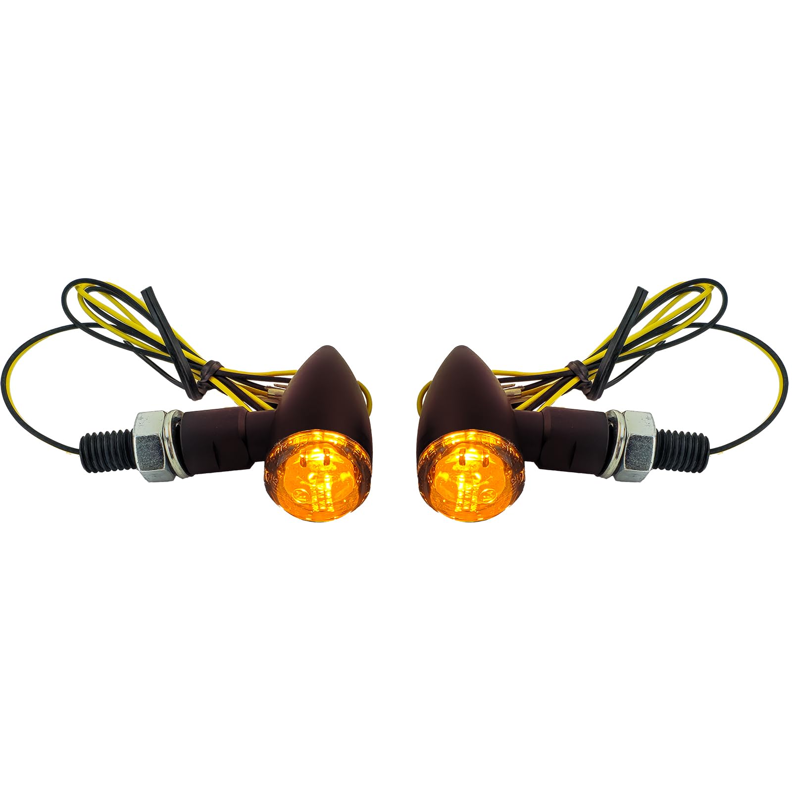 Motorrad LED Mini Blinker Bullet Alu Miniblinker Schwarz mit E-Prüfzeichen Motorrad LED Mini Blinker Bullet Alu Miniblinker Schwarz mit E-Prüfzeichen von Tenzo-R