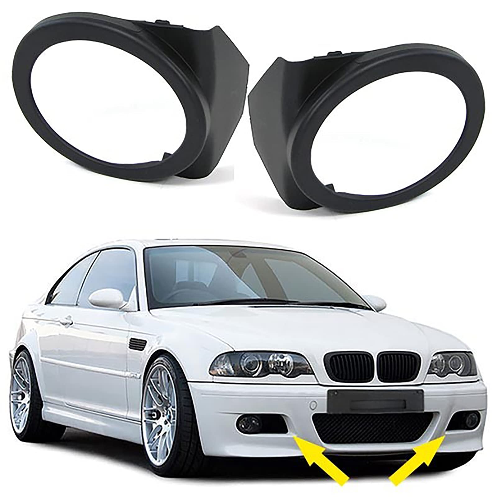 Nebelscheinwerfer Blenden Cover Paar passend für BMW 3ER E46 98-07 Nebelscheinwerfer Blenden Cover Paar passend für BMW 3ER E46 98-07 von Tenzo-R