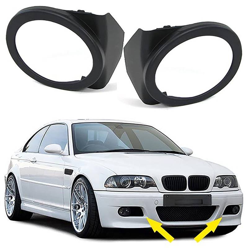 Nebelscheinwerfer Blenden Cover Paar passend für BMW 3ER E46 98-07 von Tenzo-R
