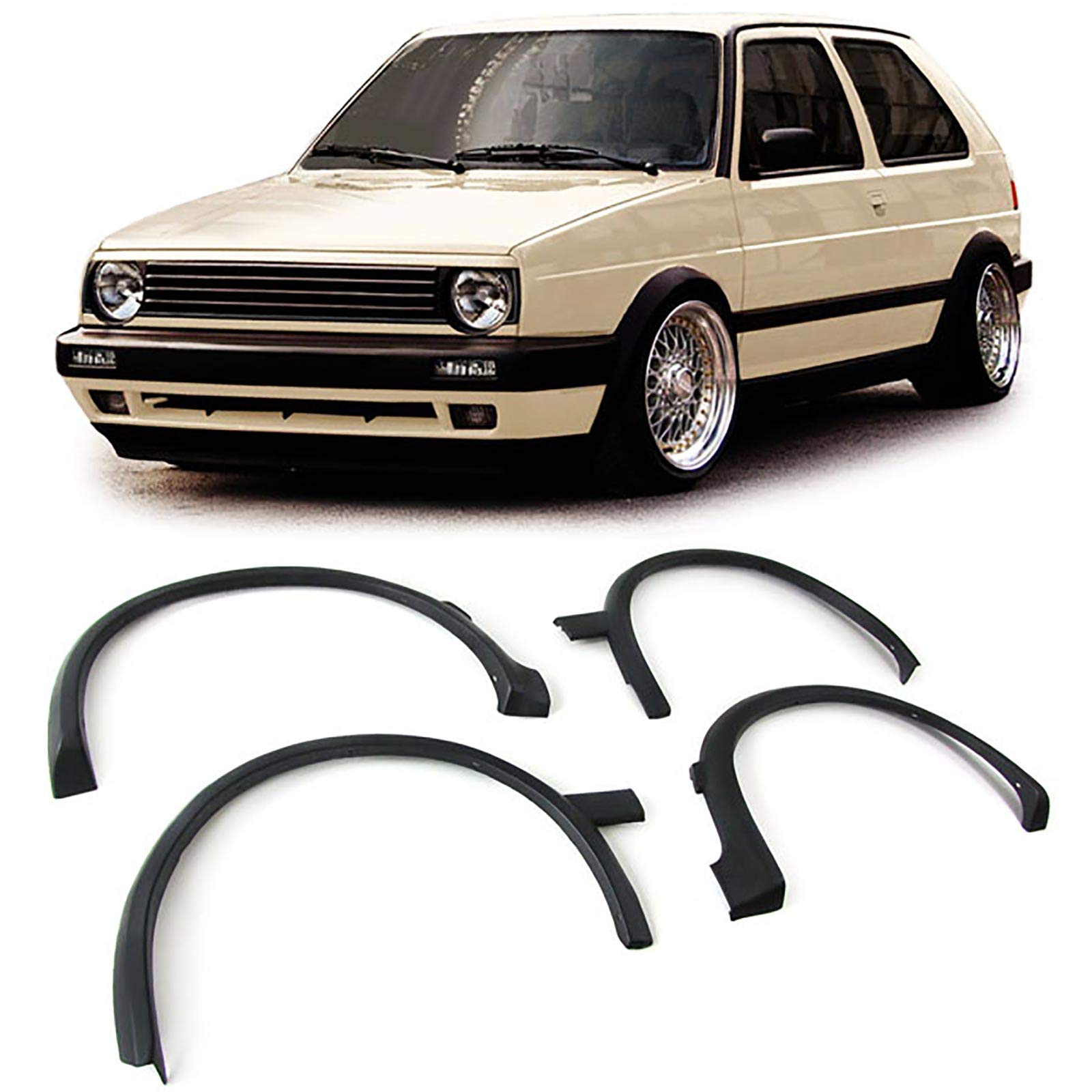 Radläufe Kotflügel Kunststoff Radlauf Verbreiterungen für VW Golf 2 87-91 Radläufe Kotflügel Kunststoff Radlauf Verbreiterungen für VW Golf 2 87-91 von Tenzo-R