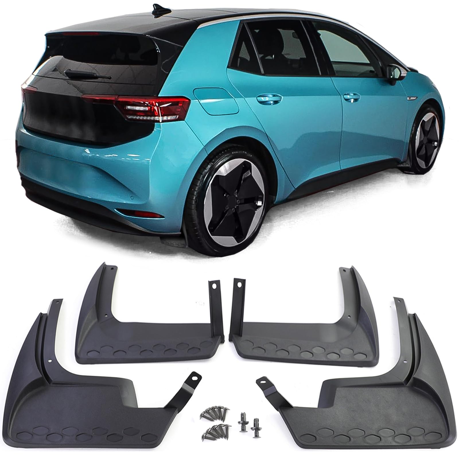 Schmutzfänger Set vorne und hinten Schwarz für VW ID.3 ab 2019 Schmutzfänger Set vorne und hinten Schwarz für VW ID.3 ab 2019 von Tenzo-R