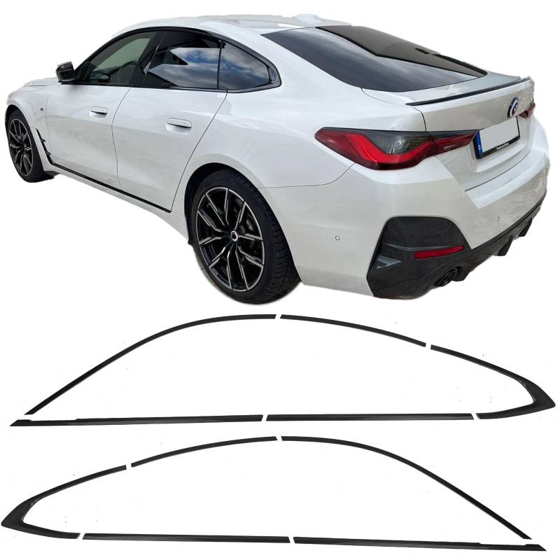 Shadow Line Zierleisten Set Schwarz Glanz für 4er BMW G26 Gran Coupe ab 2020 von Tenzo-R