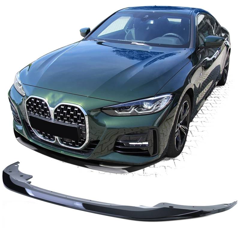 Spoiler Lippe Performance Schwarz Glanz passend für BMW 4er G22 G23 G26 ab 20 von Tenzo-R