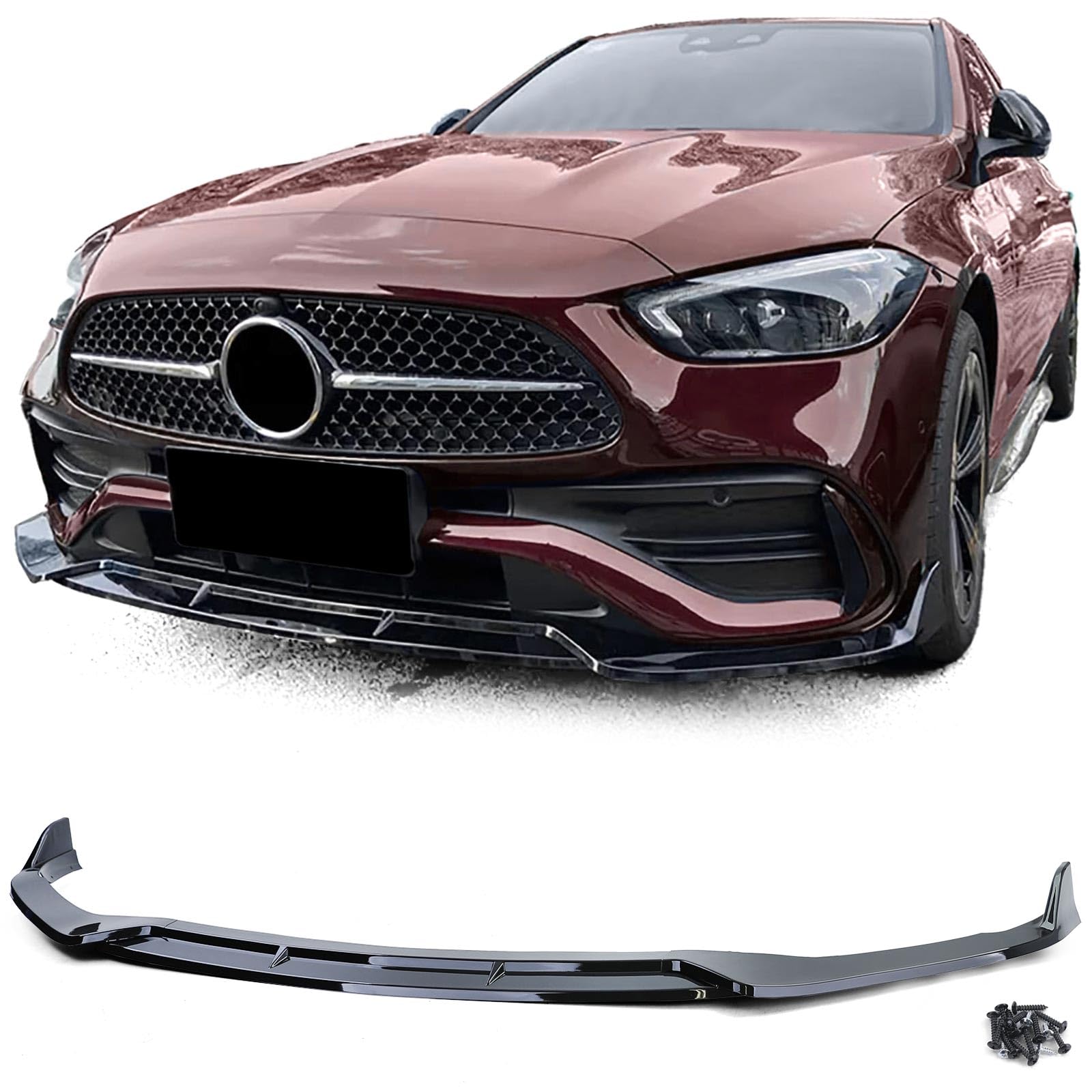 Sport Front Spoiler Lippe Schwarz Glanz für Mercedes C Klasse W206 S206 ab 21 Sport Front Spoiler Lippe Schwarz Glanz für Mercedes C Klasse W206 S206 ab 21 von Tenzo-R