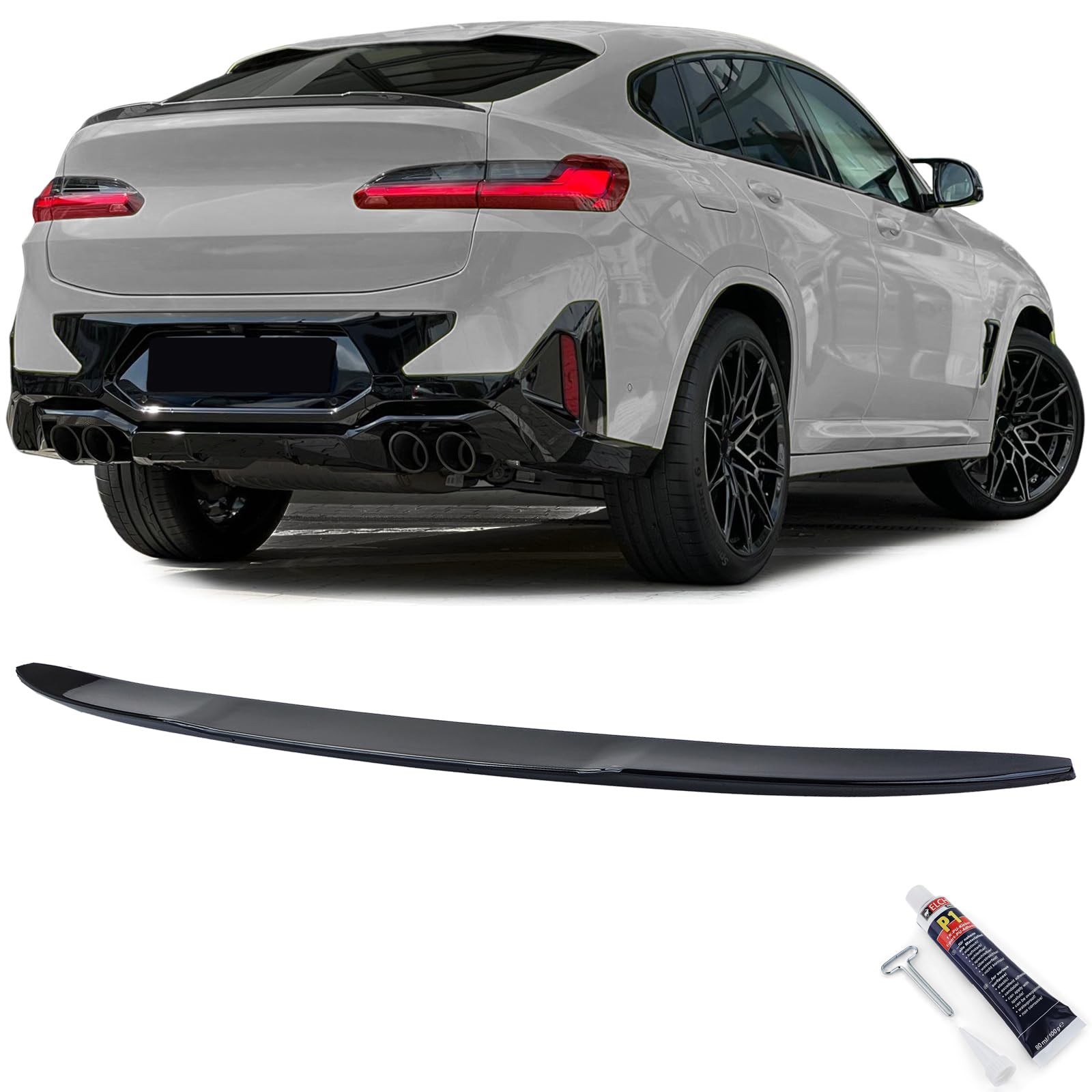 Sport Heckspoiler Lippe Performance Schwarz Glanz passend für BMW X4 G02 ab 18 Sport Heckspoiler Lippe Performance Schwarz Glanz passend für BMW X4 G02 ab 18 von Tenzo-R
