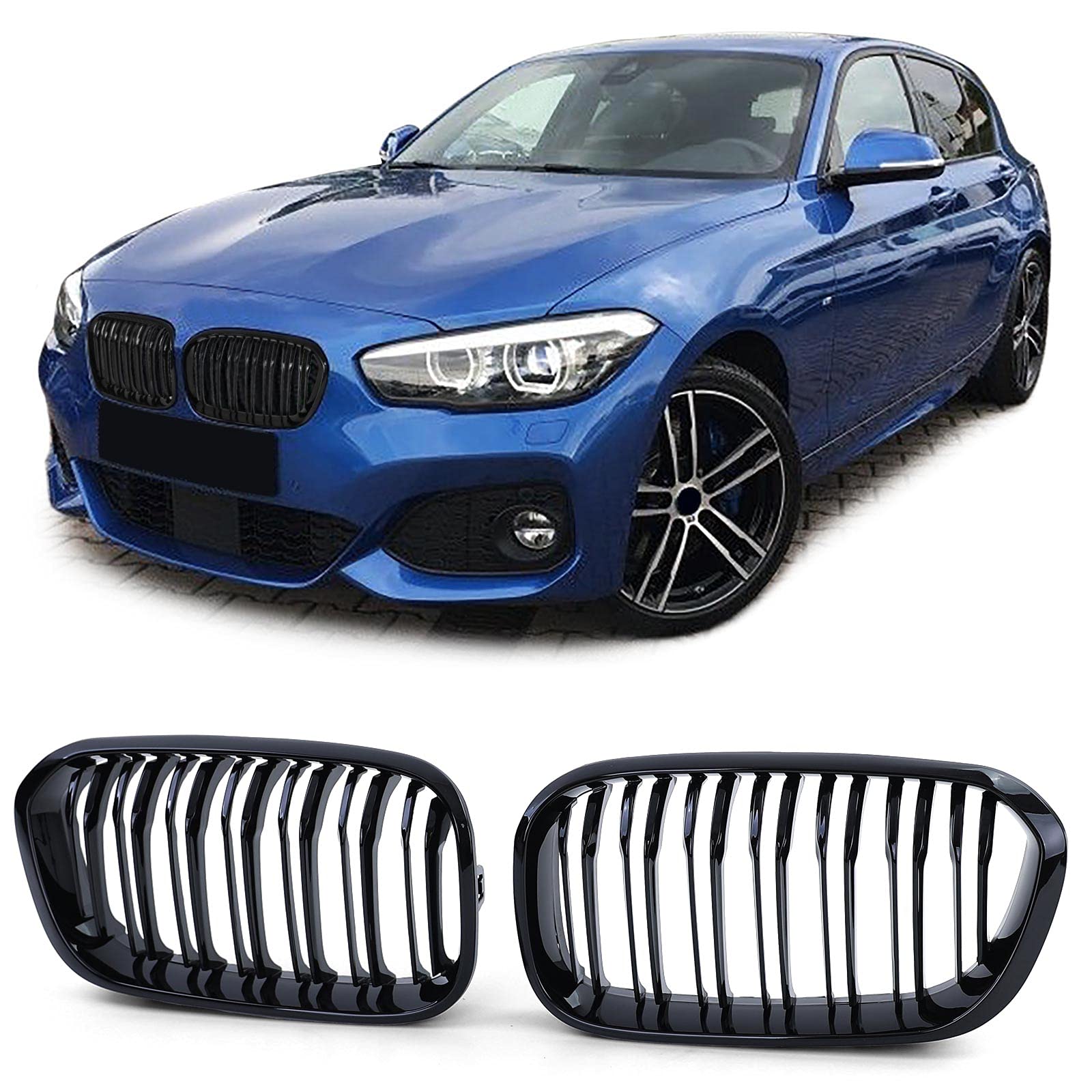 Sport Kühlergrill Doppelsteg Performance Glanz passend für BMW 1er F20 F21 15-19 Sport Kühlergrill Doppelsteg Performance Glanz passend für BMW 1er F20 F21 15-19 von Tenzo-R