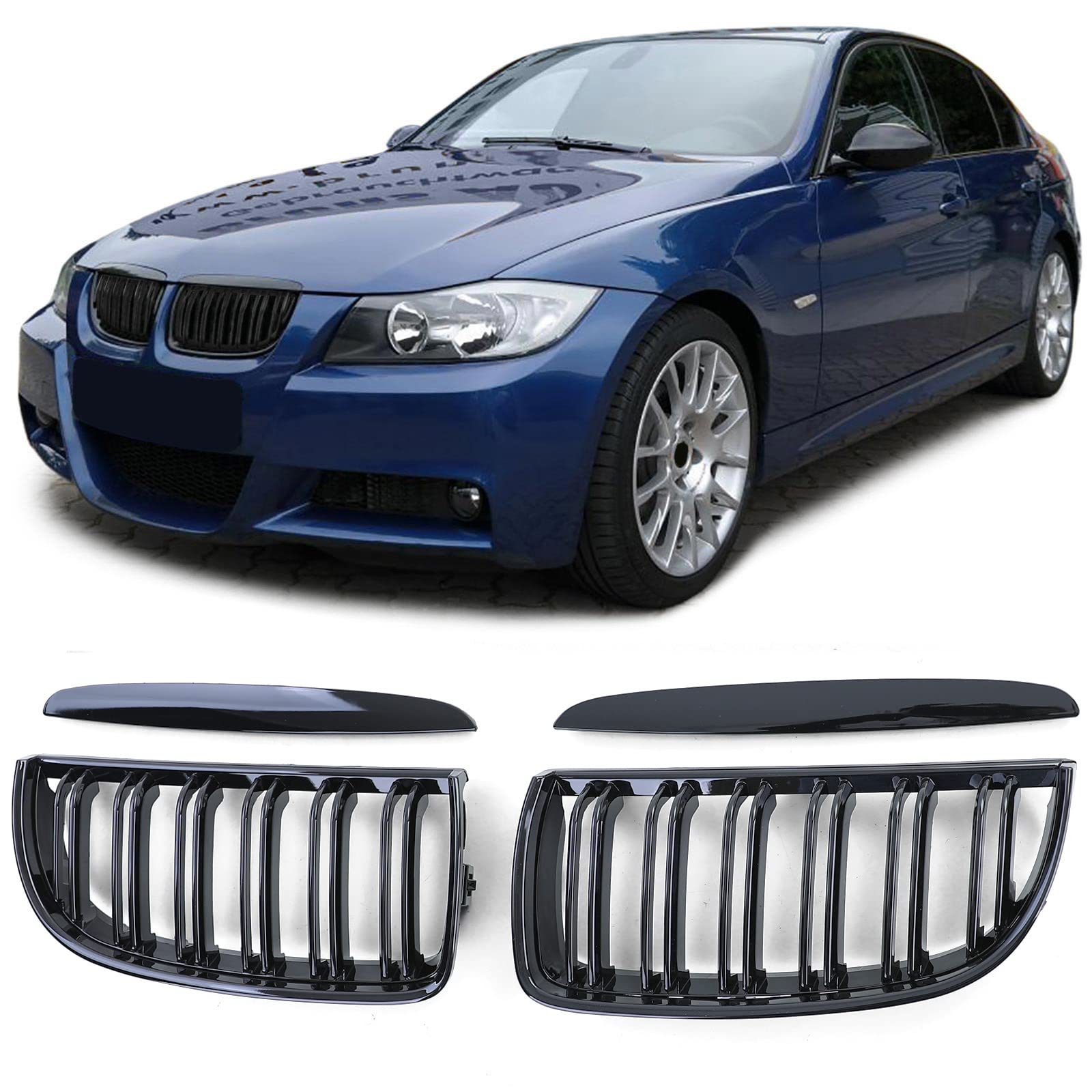Sport Kühlergrill Doppelsteg Performance Glanz passend für BMW 3er E90 E91 05-08 Sport Kühlergrill Doppelsteg Performance Glanz passend für BMW 3er E90 E91 05-08 von Tenzo-R