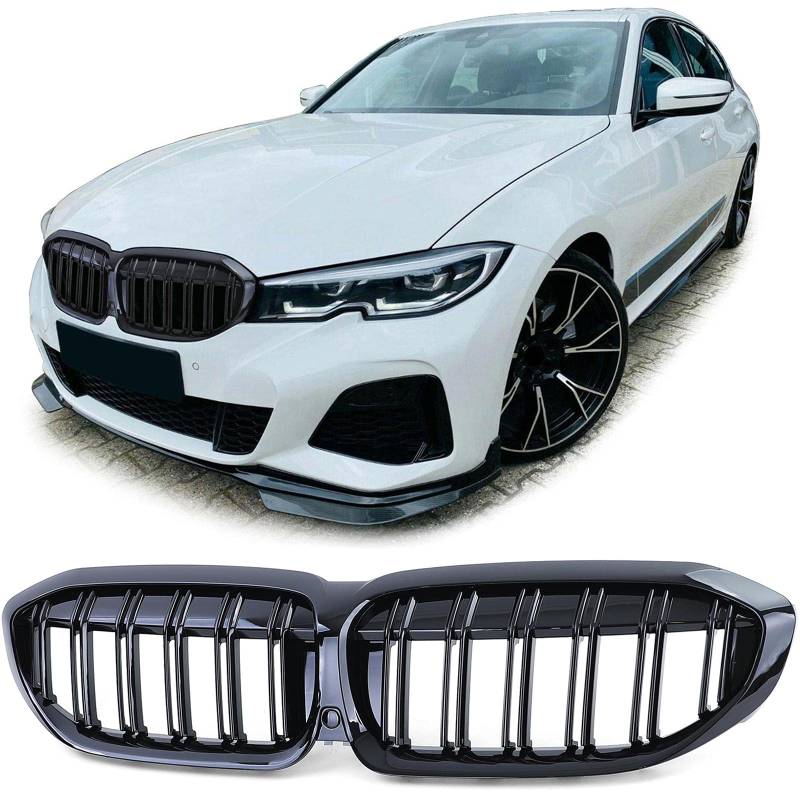 Sport Kühlergrill Doppelsteg Performance Glanz passend für BMW 3er G20 G21 ab18 von Tenzo-R