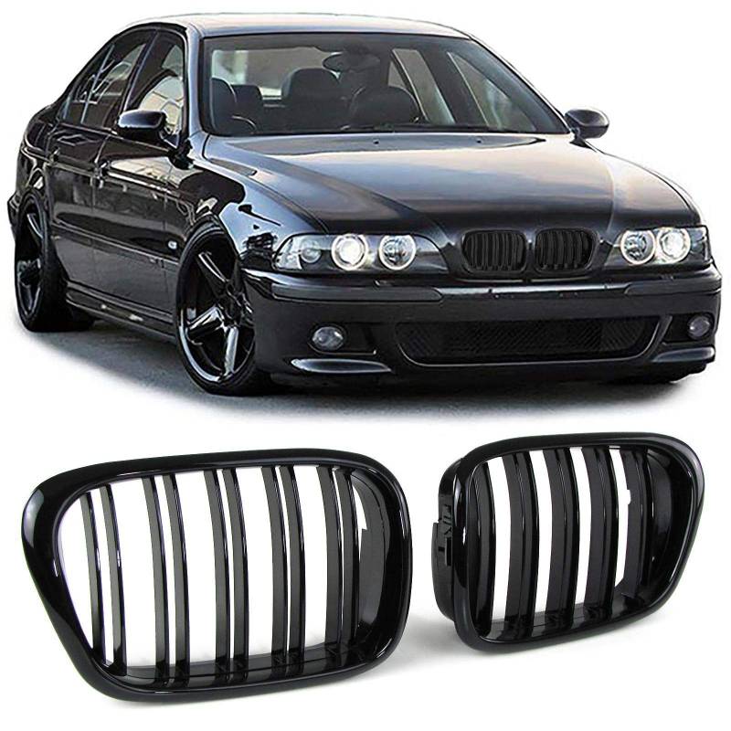 Sport Kühlergrill Doppelsteg Performance Glanz passend für BMW 5er E39 95-03 von Tenzo-R