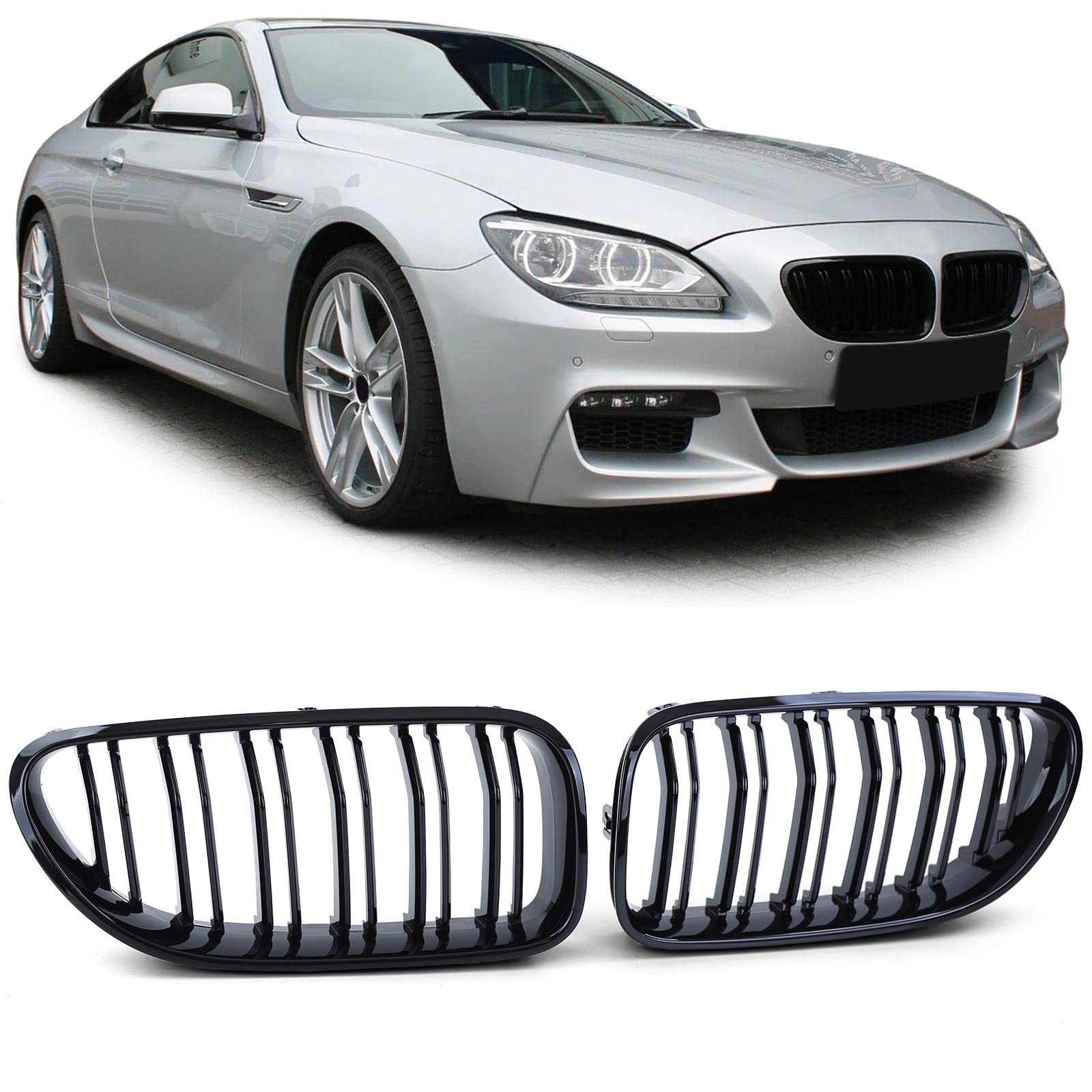 Sport Kühlergrill Doppelsteg Performance Glanz passend für BMW 6er F06 F12 F13 Sport Kühlergrill Doppelsteg Performance Glanz passend für BMW 6er F06 F12 F13 von Tenzo-R