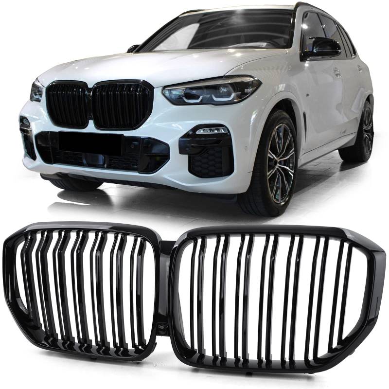 Sport Kühlergrill Doppelsteg Performance Glanz passend für BMW X5 G05 ab 18 von Tenzo-R