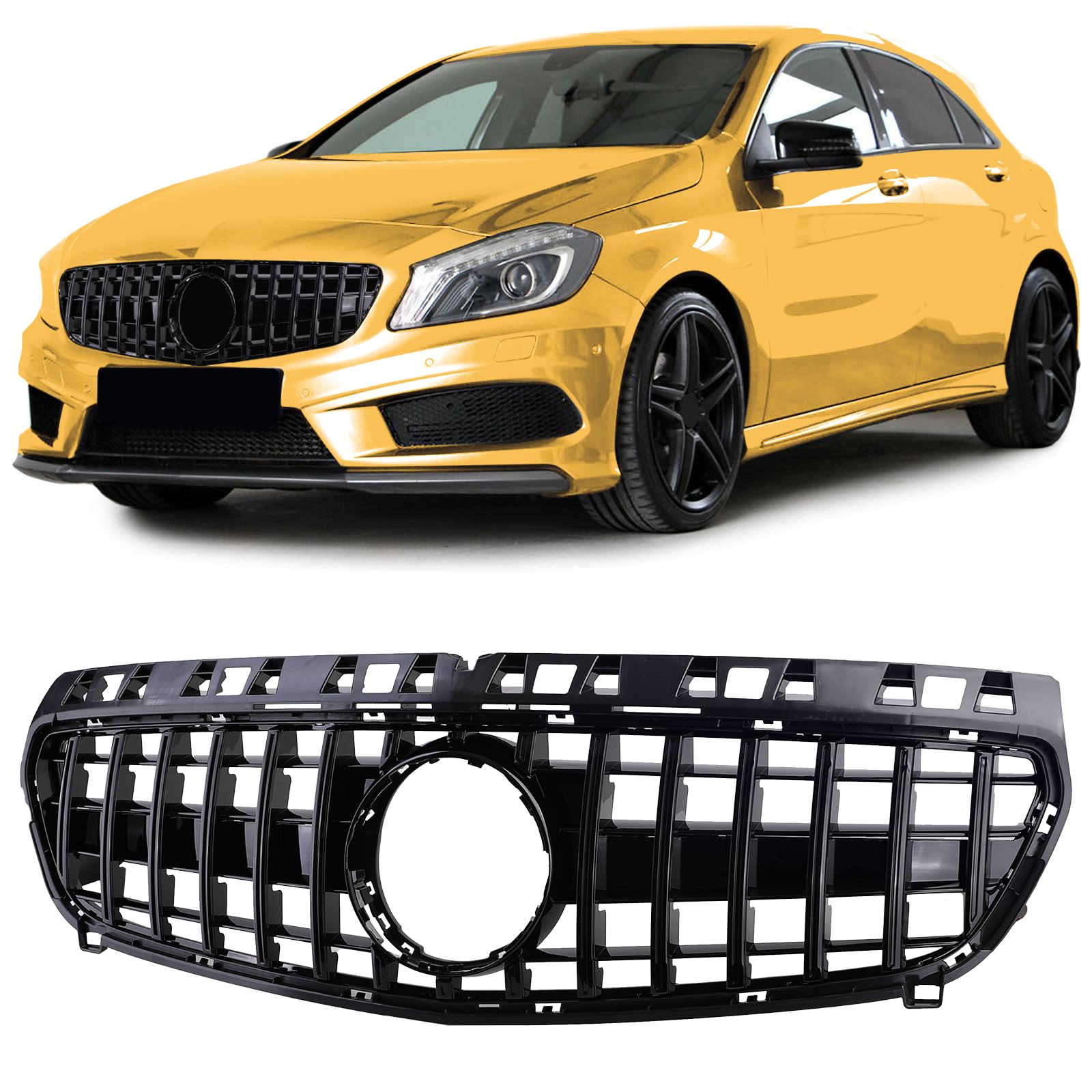 Sport Kühlergrill Grill Schwarz Glanz für Mercedes A Klasse W176 12-15 Sport Kühlergrill Grill Schwarz Glanz für Mercedes A Klasse W176 12-15 von Tenzo-R