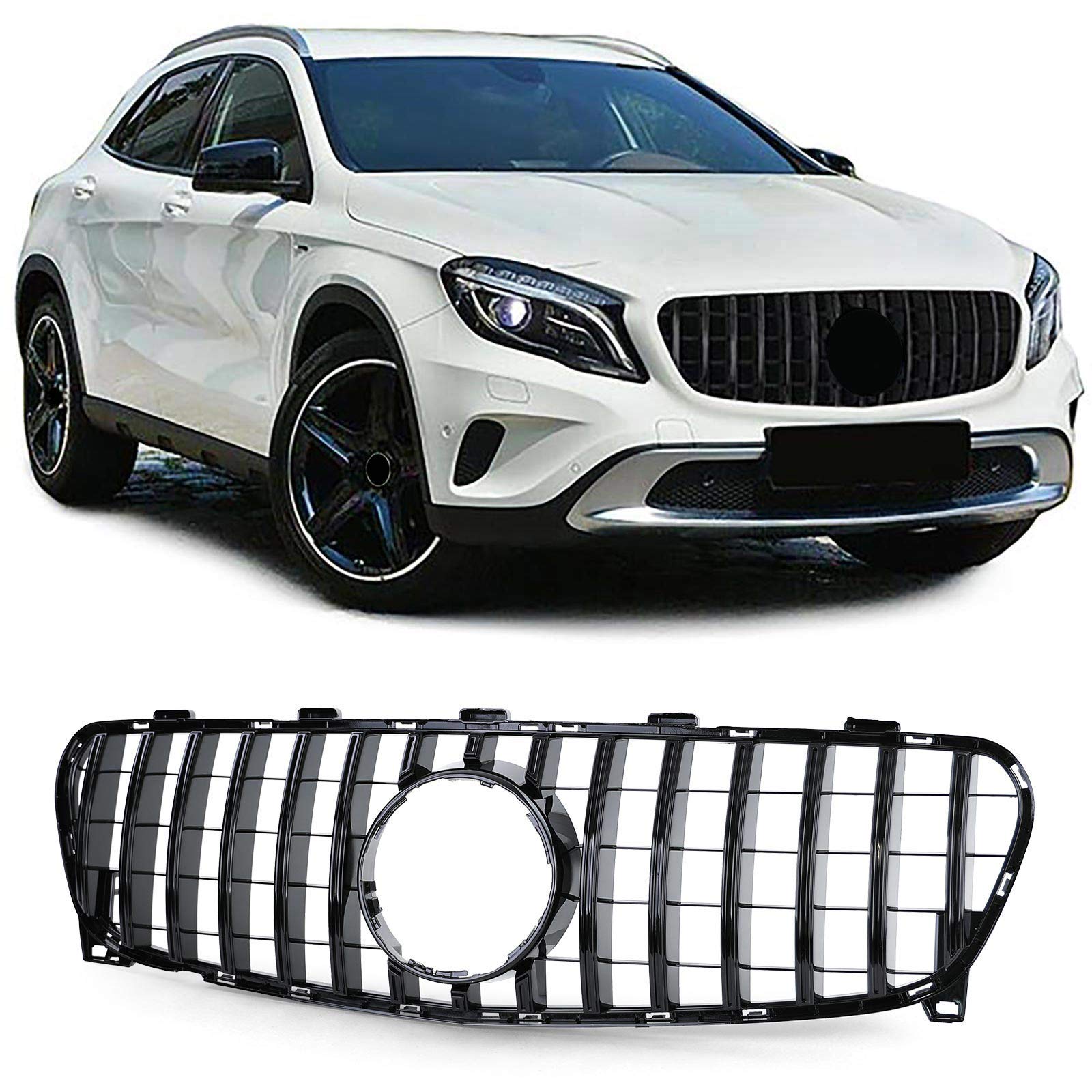 Sport Kühlergrill Grill Schwarz Glanz für Mercedes GLA X156 Facelift 17-20 Sport Kühlergrill Grill Schwarz Glanz für Mercedes GLA X156 Facelift 17-20 von Tenzo-R