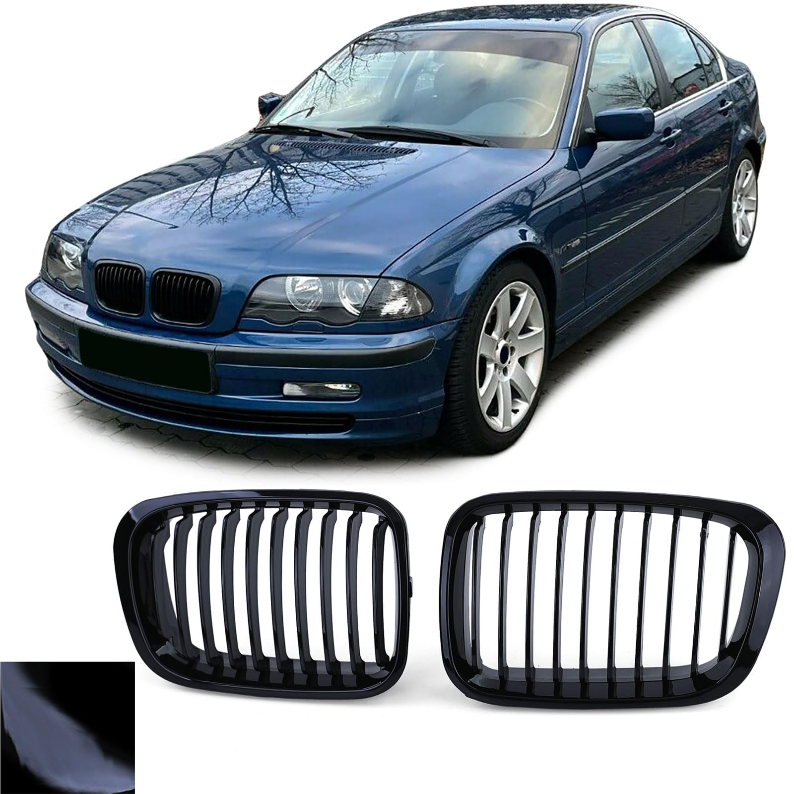 Sport Kühlergrill Performance Glanz passend für BMW 3er E46 Limo Touring 98-01 Sport Kühlergrill Performance Glanz passend für BMW 3er E46 Limo Touring 98-01 von Tenzo-R