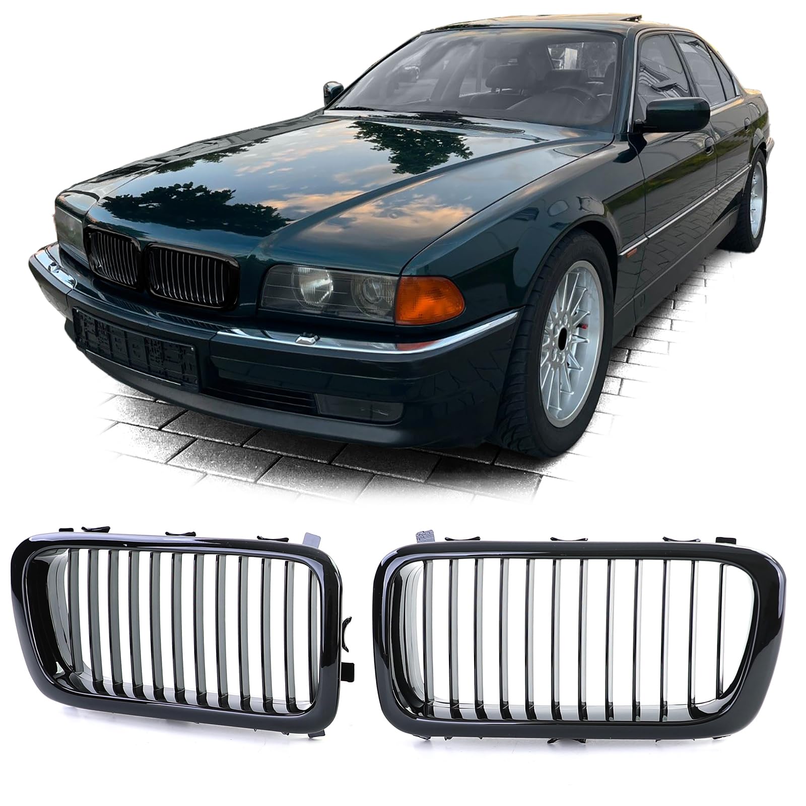 Sport Kühlergrill Performance Schwarz Glanz passend für 7er BMW E38 94-01 Sport Kühlergrill Performance Schwarz Glanz passend für 7er BMW E38 94-01 von Tenzo-R