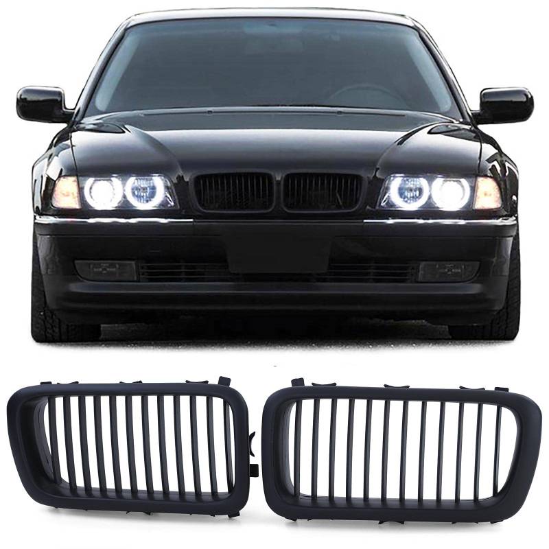 Sport Kühlergrill Performance Schwarz Matt passend für BMW 7er E38 94-01 von Tenzo-R