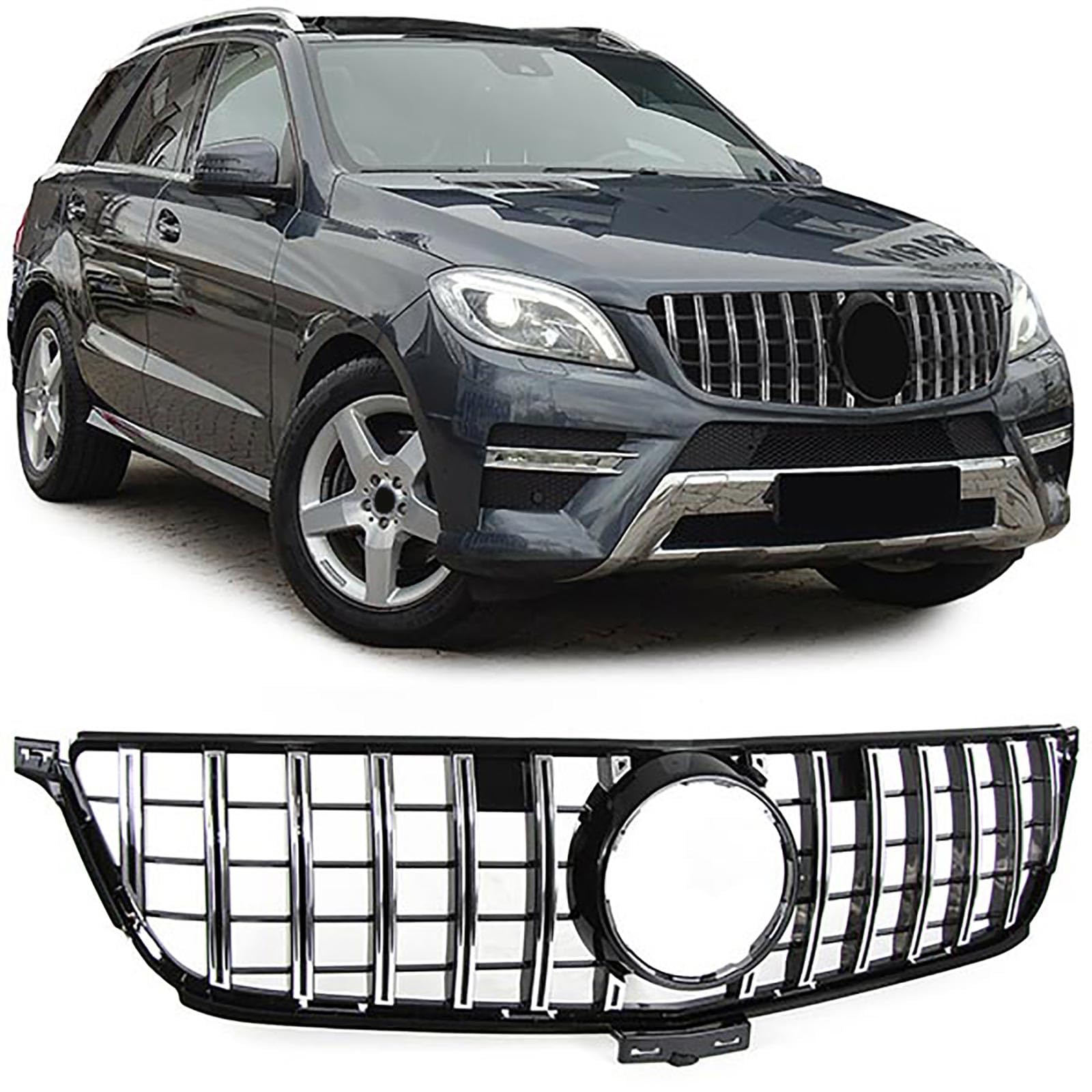 Sport Kühlergrill Schwarz Chrom passend für Mercedes ML W166 11-15 Sport Kühlergrill Schwarz Chrom passend für Mercedes ML W166 11-15 von Tenzo-R