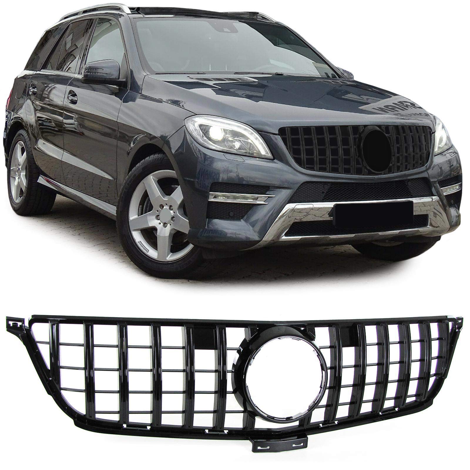 Sport Kühlergrill Schwarz Glanz passend für Mercedes ML W166 11-15 Sport Kühlergrill Schwarz Glanz passend für Mercedes ML W166 11-15 von Tenzo-R