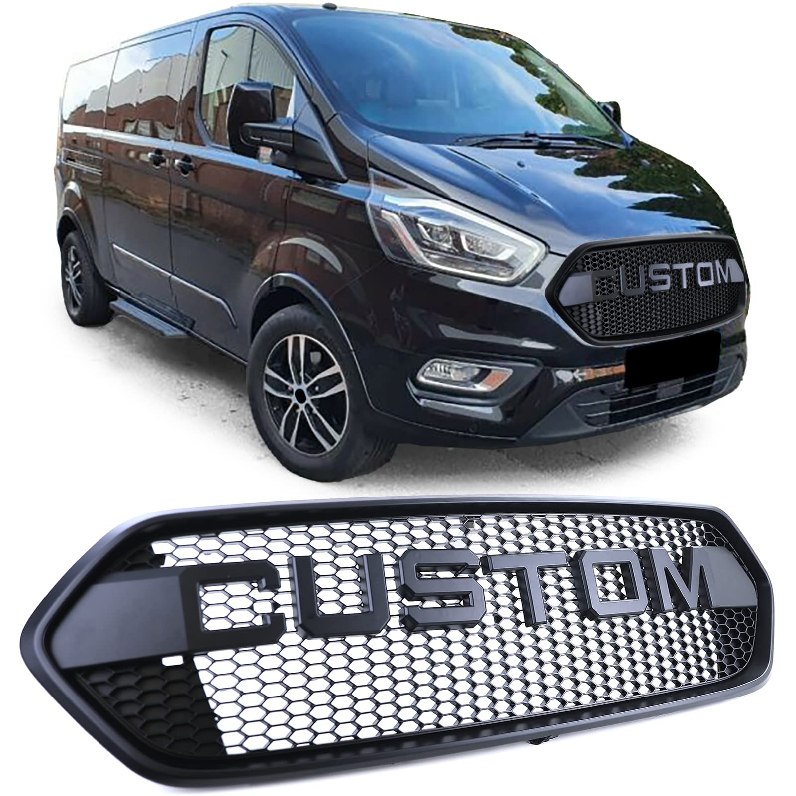 Sport Kühlergrill Waben Design passt für Ford Tourneo + Transit Custom 18-23 Sport Kühlergrill Waben Design passt für Ford Tourneo + Transit Custom 18-23 von Tenzo-R